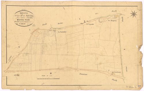 Rouans - Section D4 Bourg (section du) ; 1384-1477
