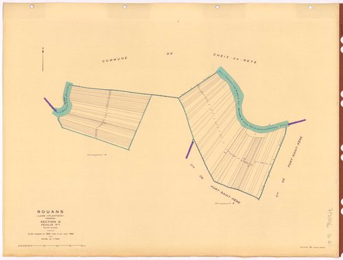 Rouans - Section G1 (développement) 1-533 ; développement de diverses parcelles