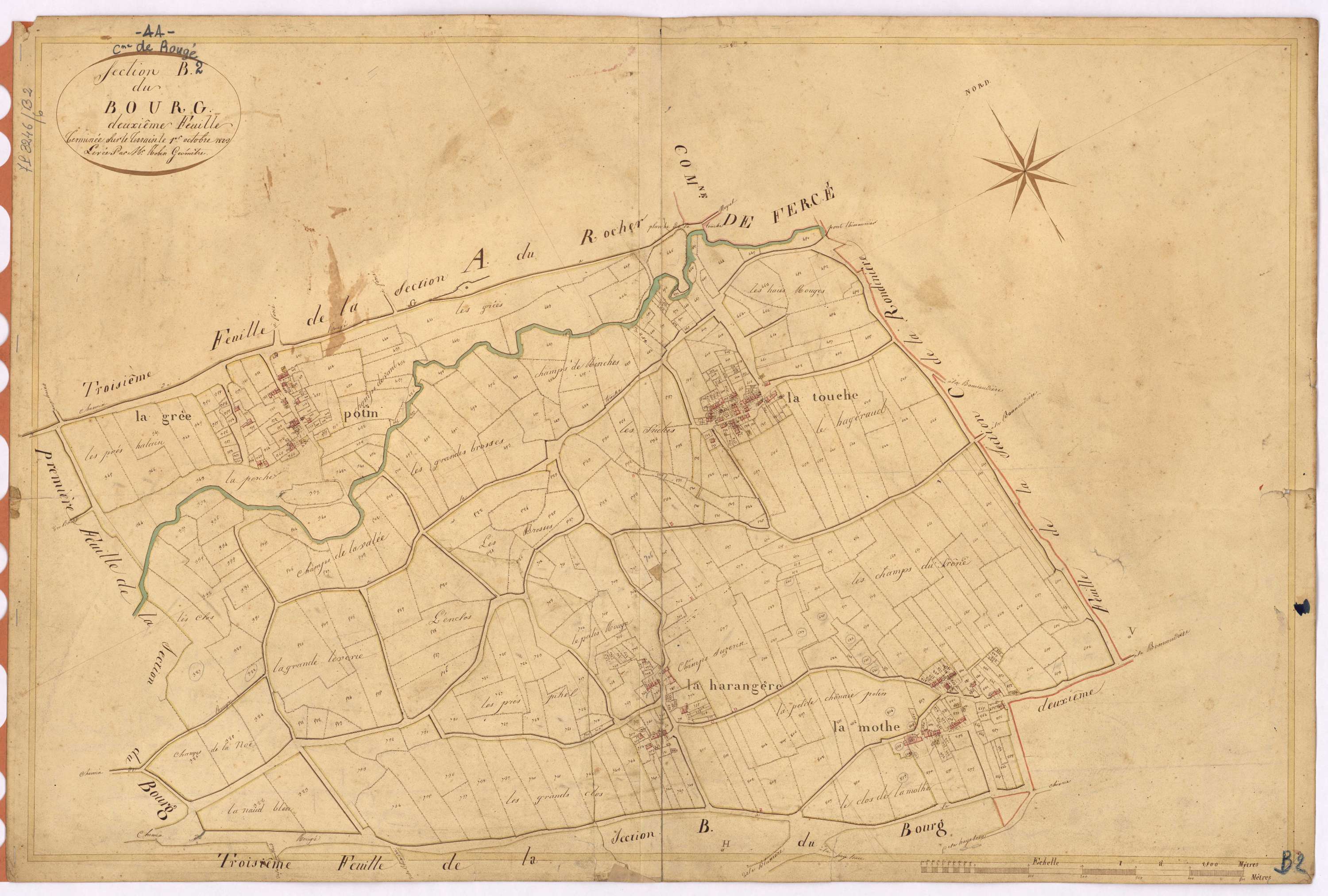 Rougé - Section B2 Bourg (section du)