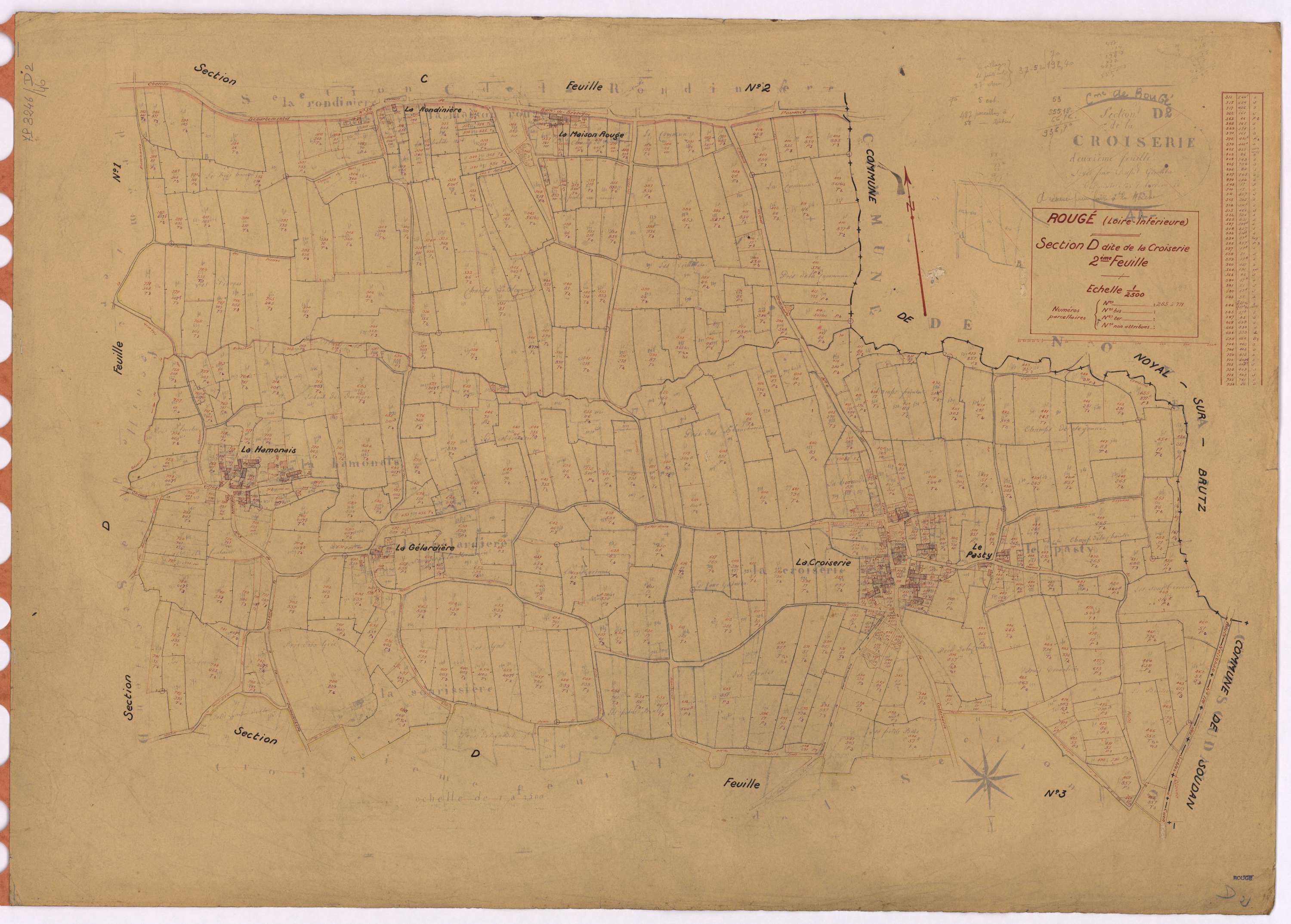 Rougé - Section D2 Croiserie (section de La) ; 285-771