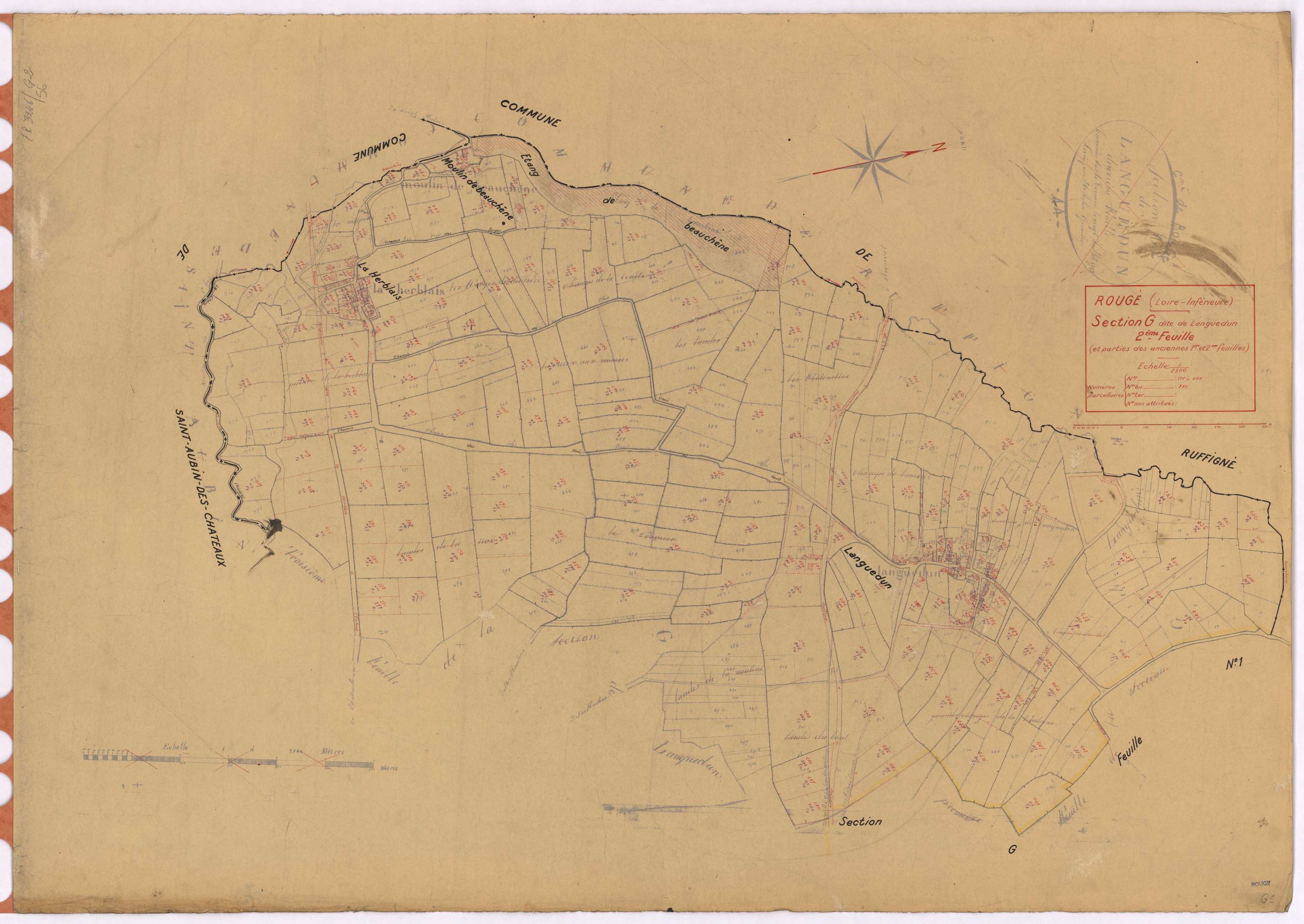 Rougé - Section G2 Languedun (section de) ; 178-469