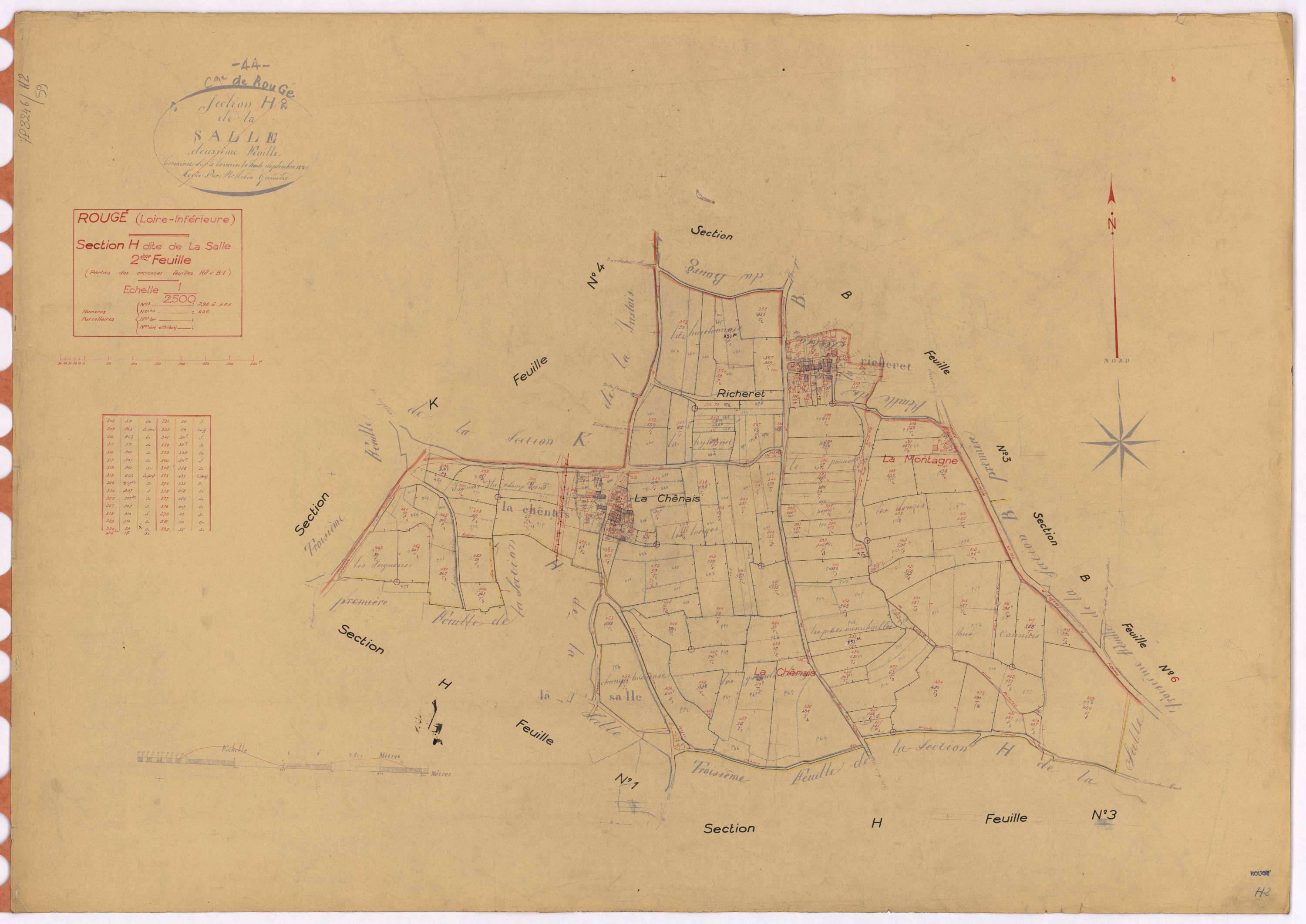 Rougé - Section H2 Salle (section de La) ; 298-465