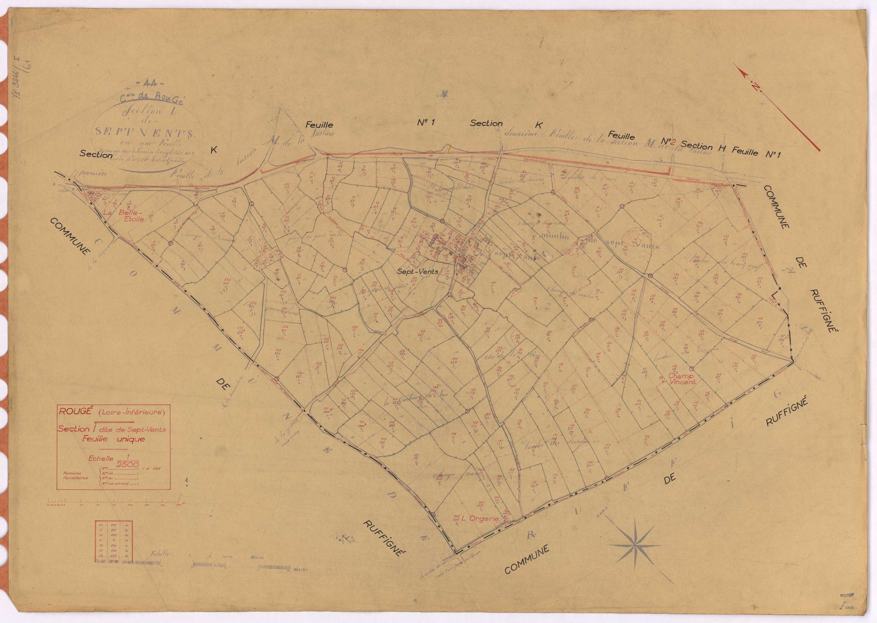 Rougé - Section I Sept-Vents (section de) ; 1-235