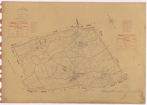 Rougé - Section B4 B5 Bourg (section du) ; 501-627 ; 628-899