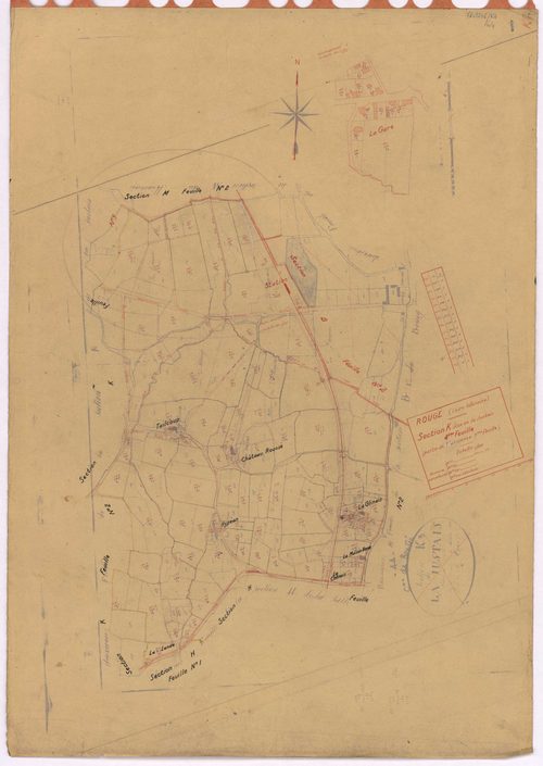 Rougé - Section K4 Justais (section de La) ; 641-779