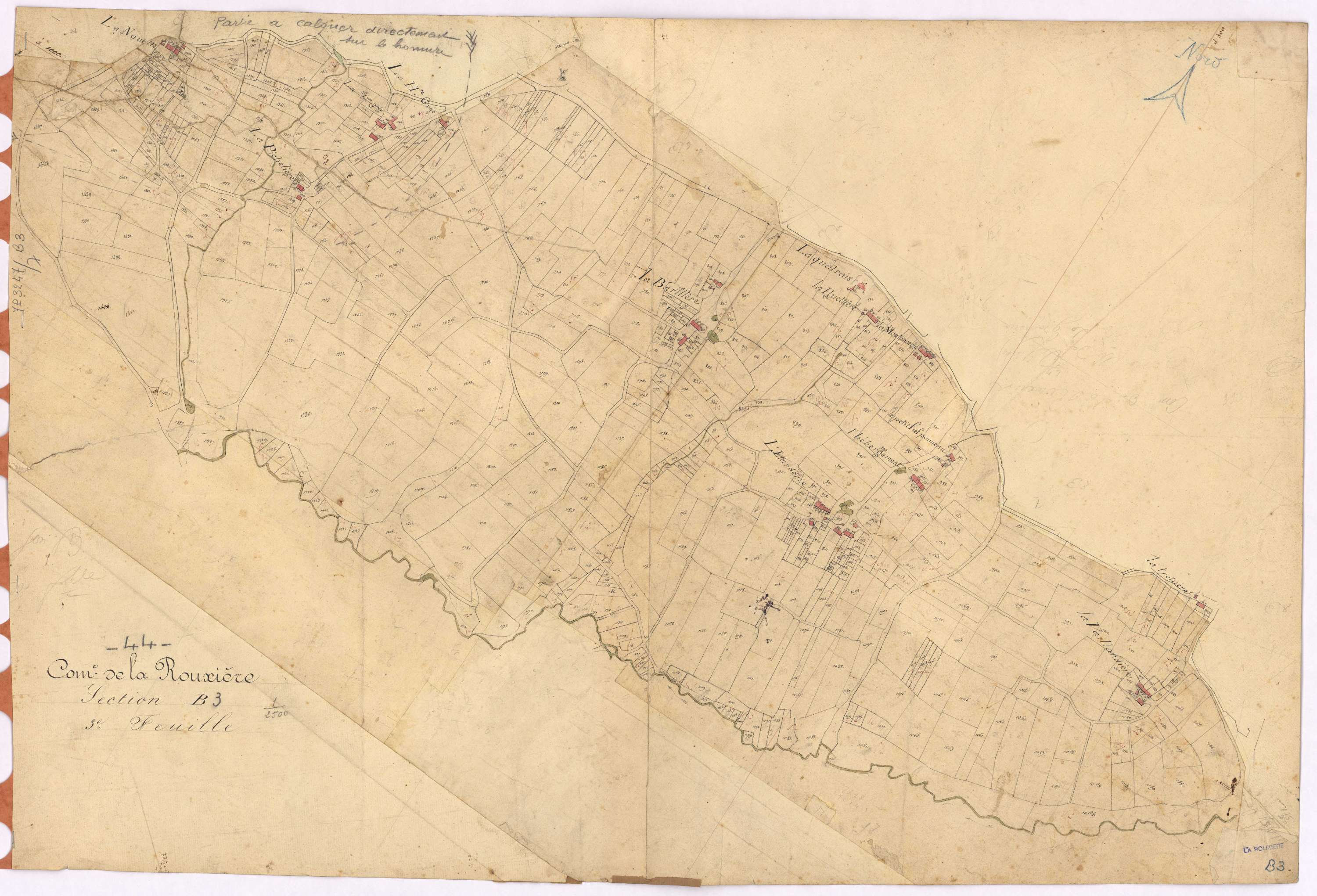 La Rouxière - Section B3 Grasserie (section de La)