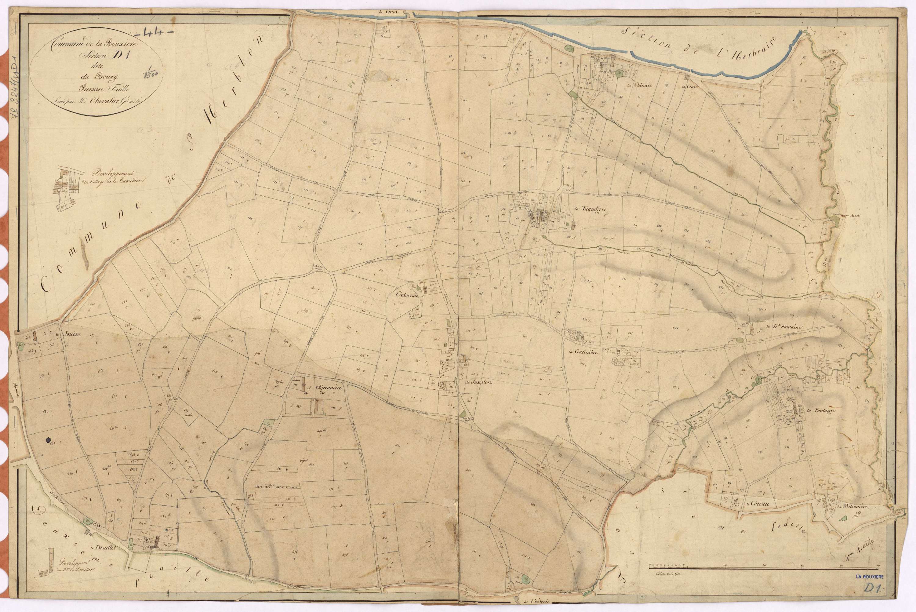 La Rouxière - Section D1 Bourg (section du)