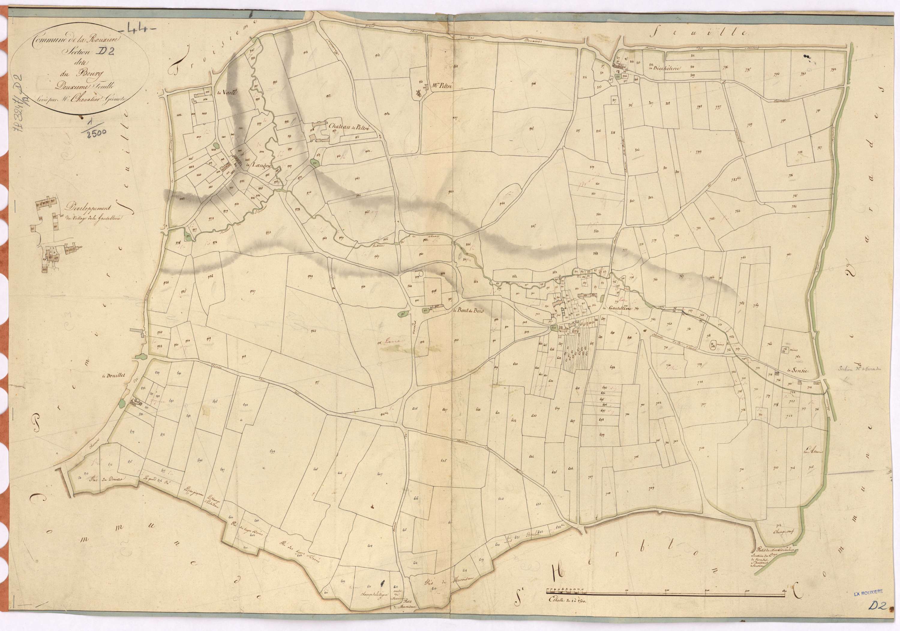 La Rouxière - Section D2 Bourg (section du)