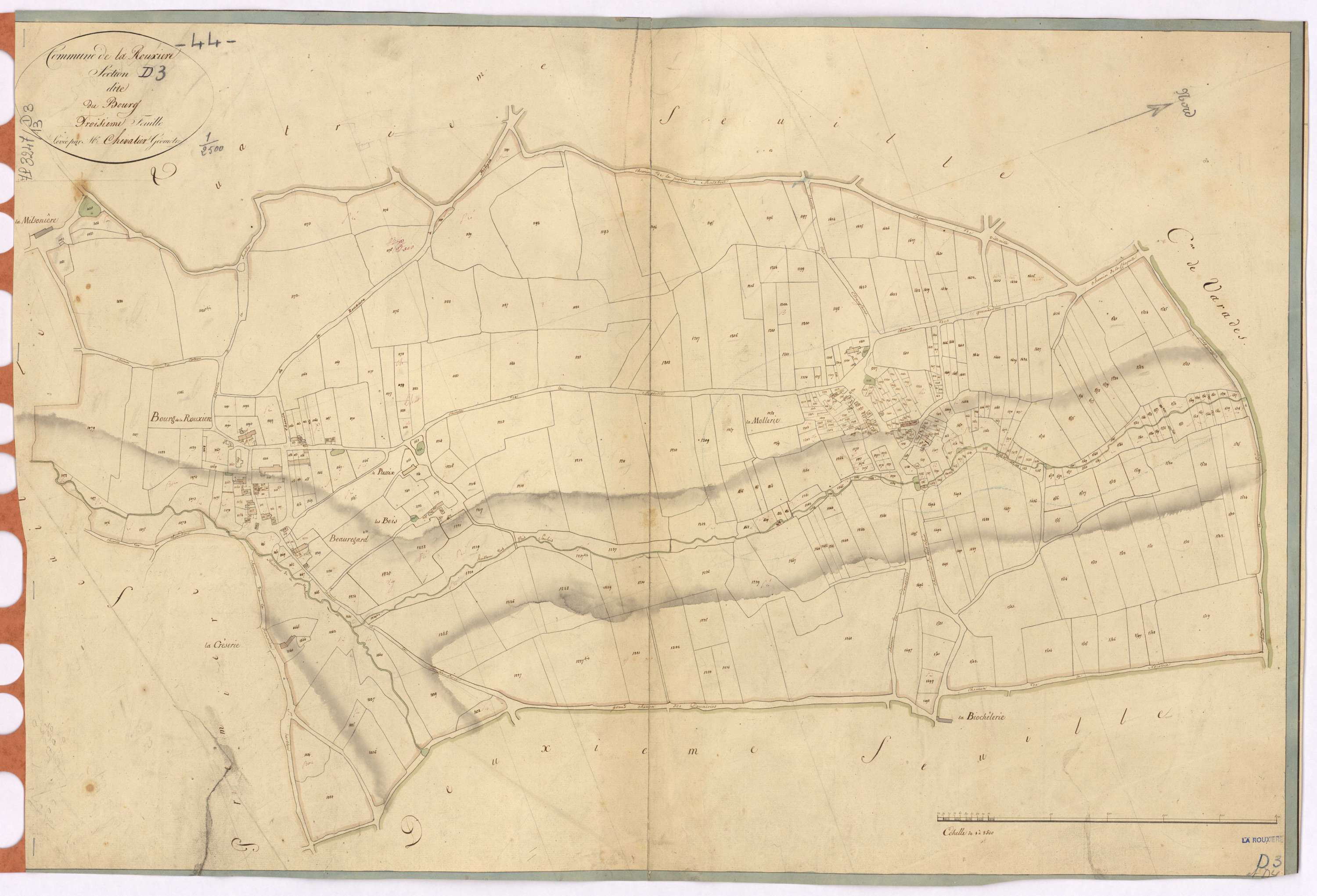 La Rouxière - Section D3 Bourg (section du)