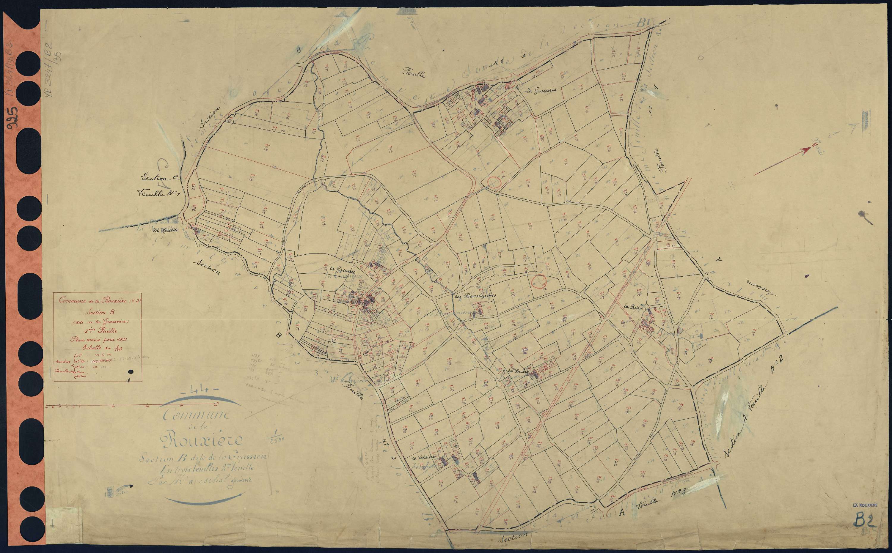 La Rouxière - Section B2 Grasserie (section de La) . 156-513