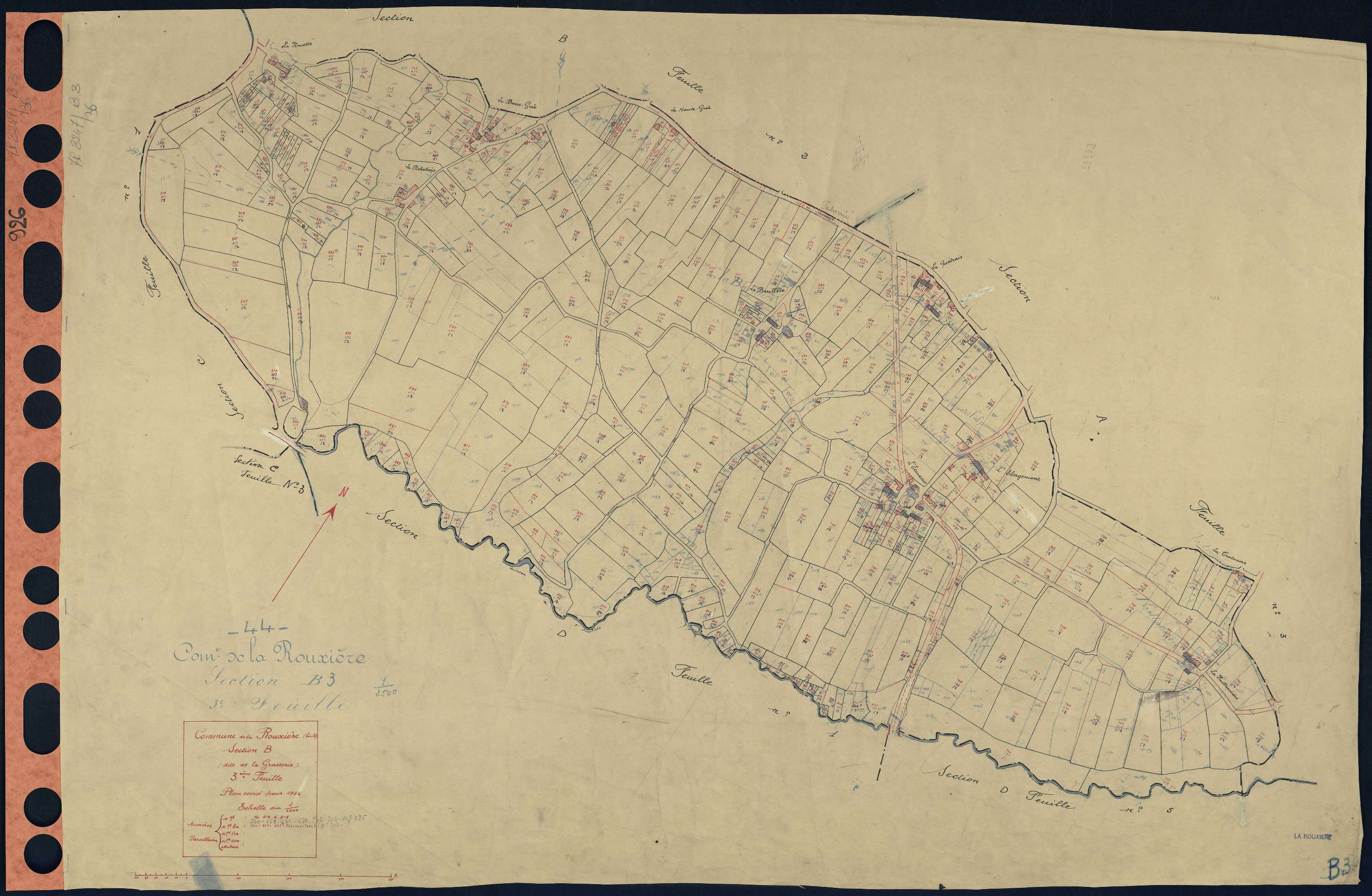 La Rouxière - Section B3 Grasserie (section de La) . 514-918
