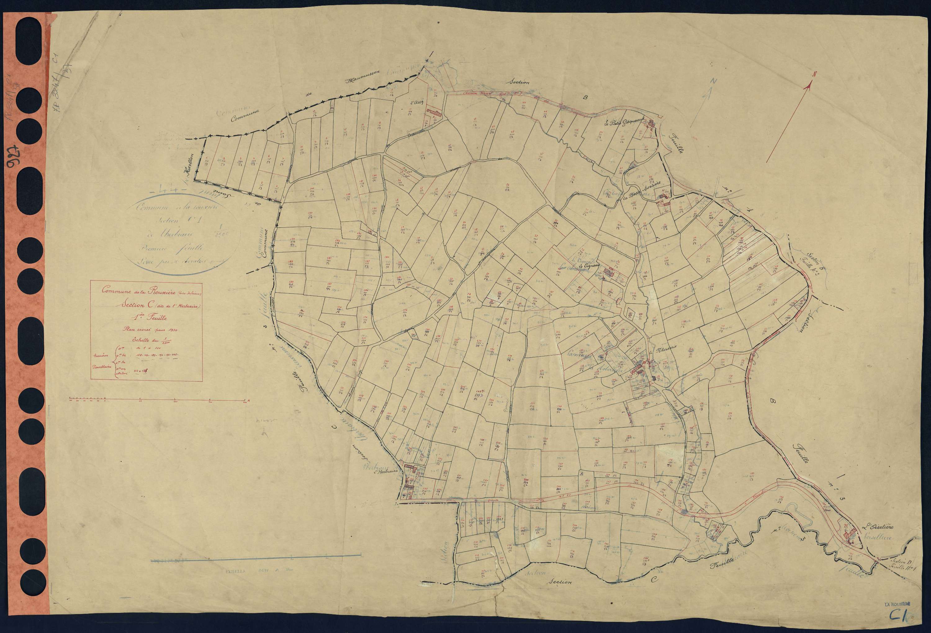 La Rouxière - Section C1 Herbraire (section de l') . 1-300