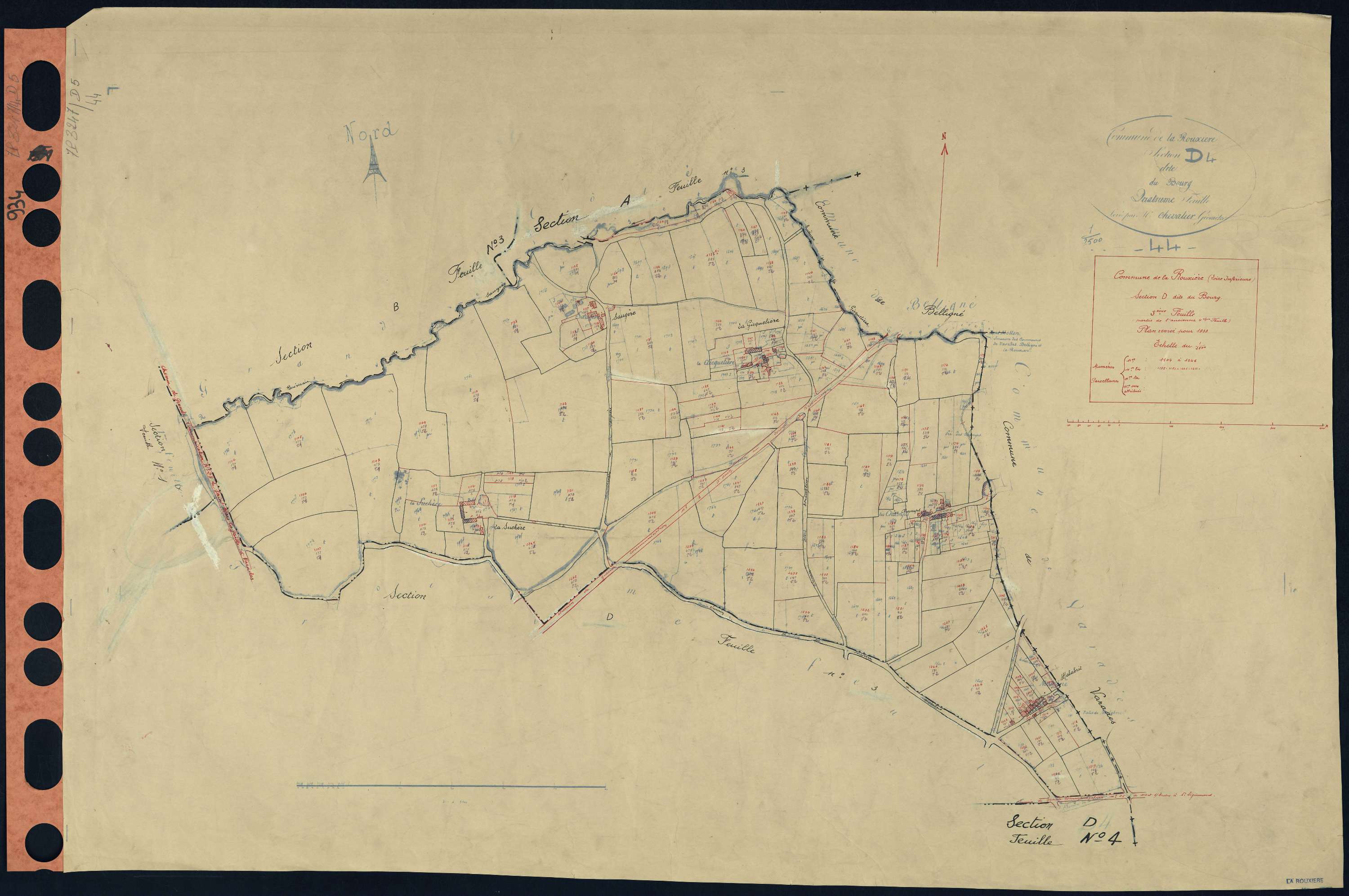 La Rouxière - Section D5 Bourg (section du) . 1104-1246