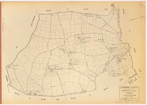 La Rouxière - Section D1 Bourg (section du) ; 1-351