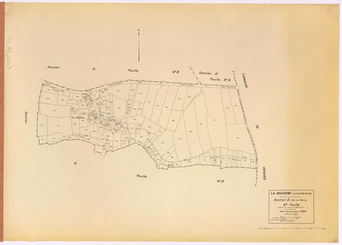 La Rouxière - Section D4 Bourg (section du) ; 966-1103