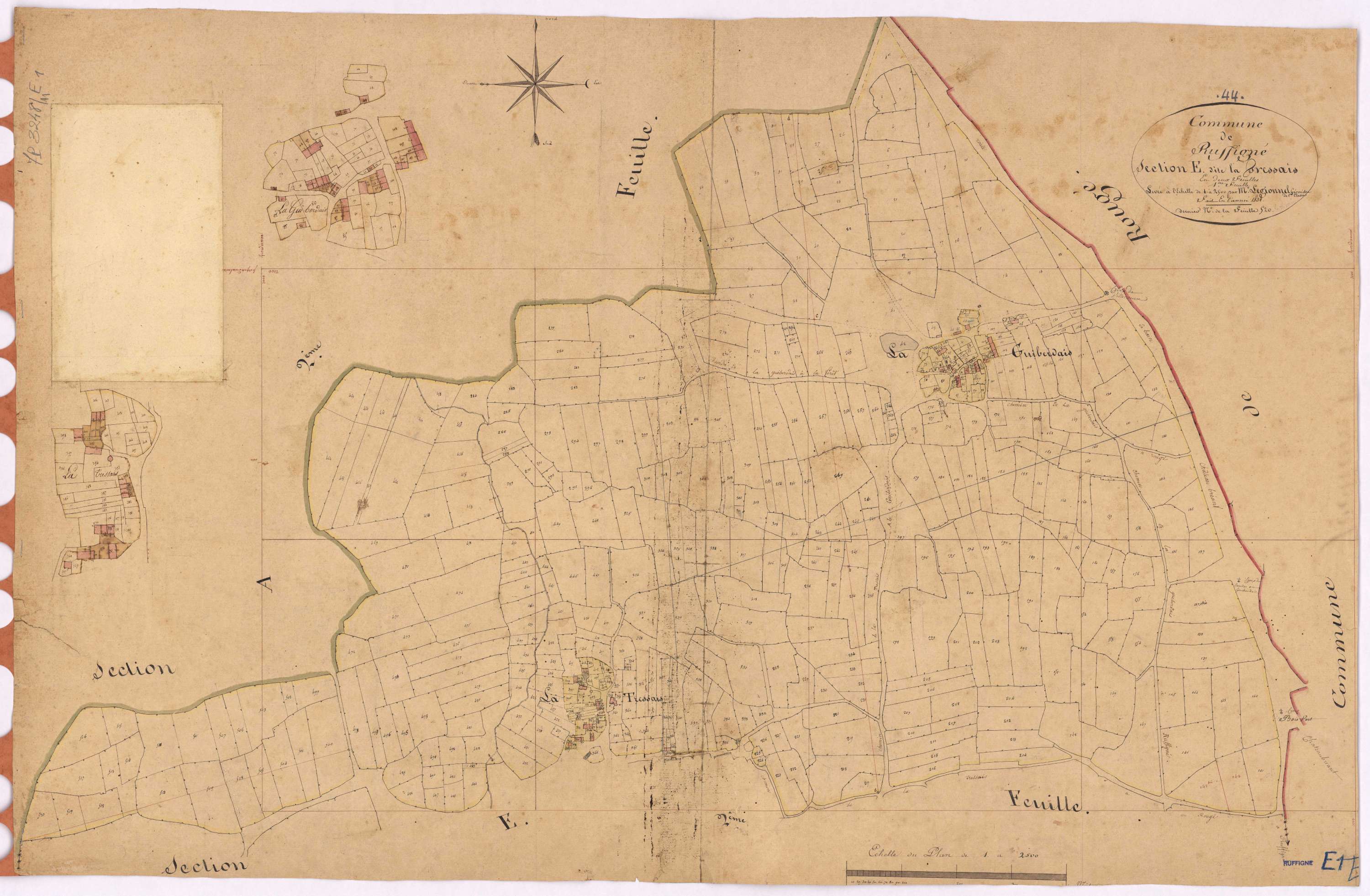 Ruffigné - Section E1 Tressais (section de La) ; 1-520