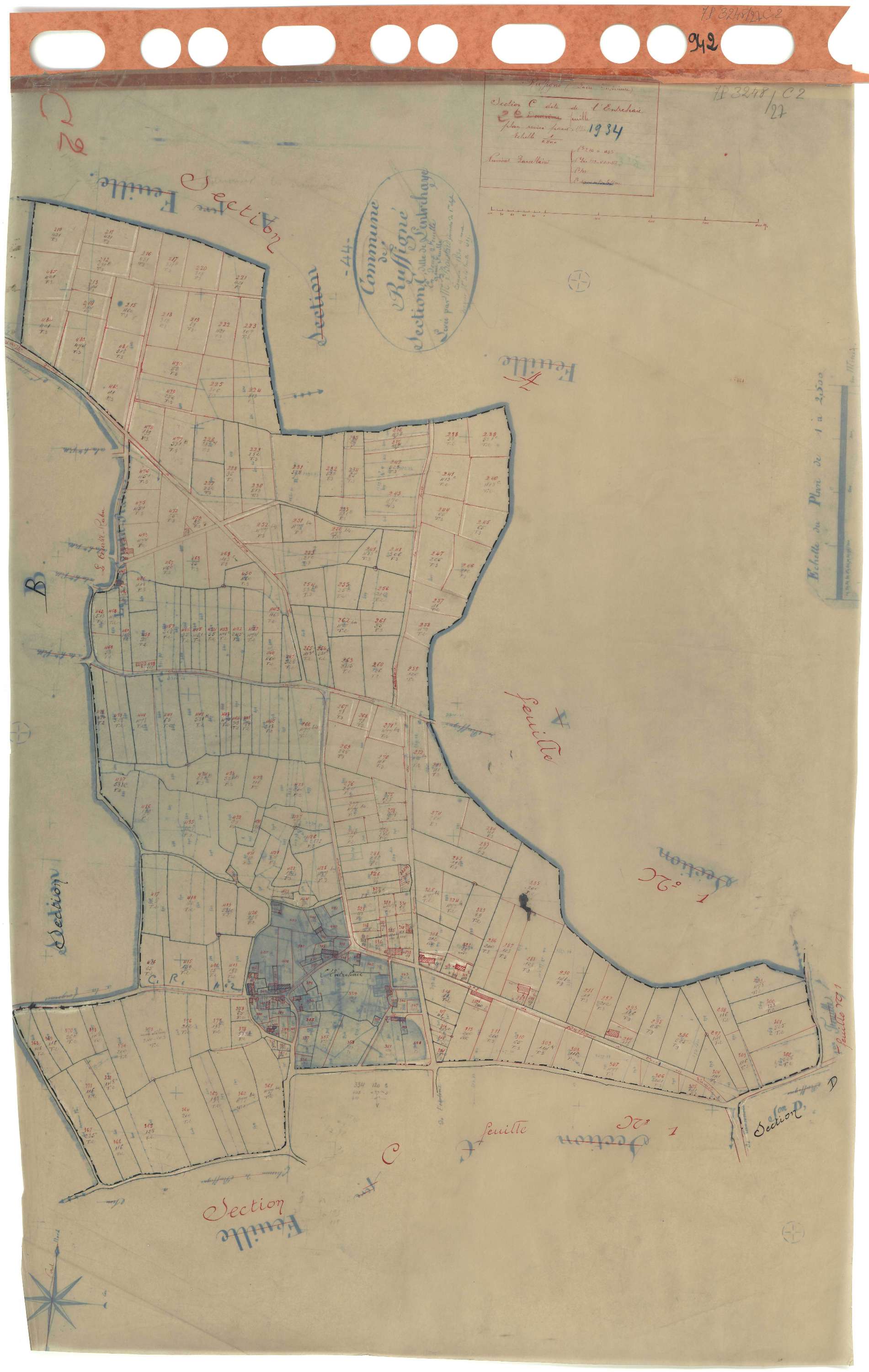 Ruffigné - Section C2 Entrehaie (section de l') . 210-485