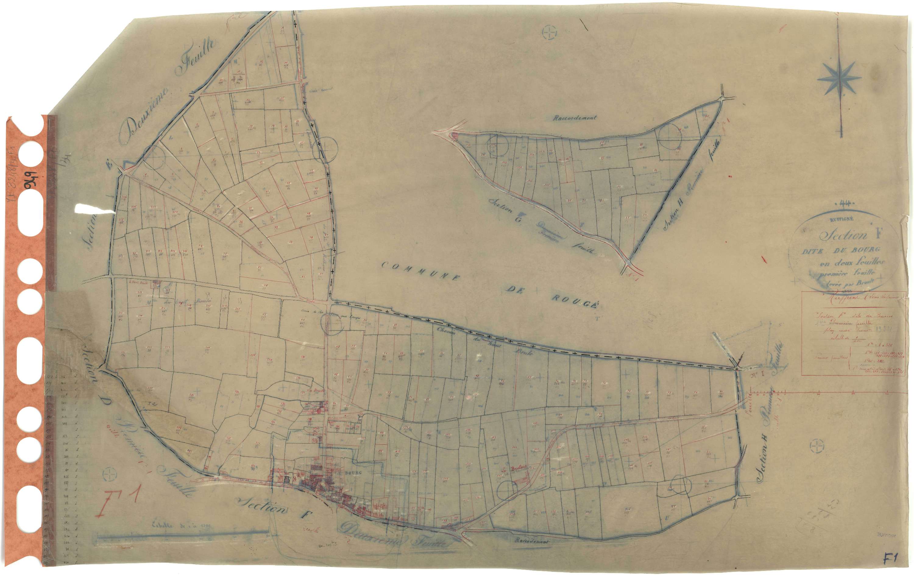 Ruffigné - Section F1 Bourg (section du) . 1-326