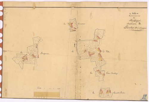 Ruffigné - Section B (développement) Haute Ville (section de La) ; développement des polygônes A à D