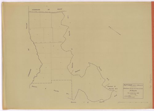 Ruffigné - Section A2 Forêt de Teillé (section de La) ; 72-84