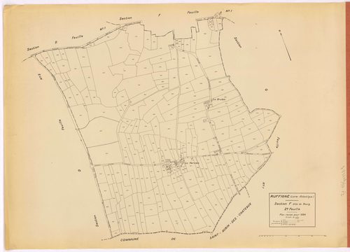 Ruffigné - Section F2 Bourg (section du) ; 327-571