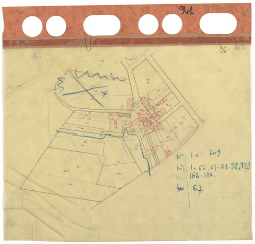 Ruffigné - Section C1 (développement) Entrehaie (section de l') . 1-209 . développement du village de La Grétaudais