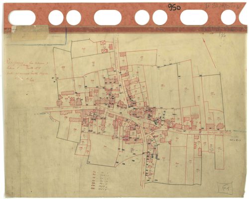 Ruffigné - Section F1 (développement) Bourg (section du) . 1-326 . développement du Bourg