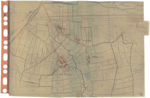 Ruffigné - Section H1 (développement) Bonneval (section de) . 223-349 . développement des villages de La Pintotais, de La Cour Barrat, de La Cour Jubé et de l'Homme