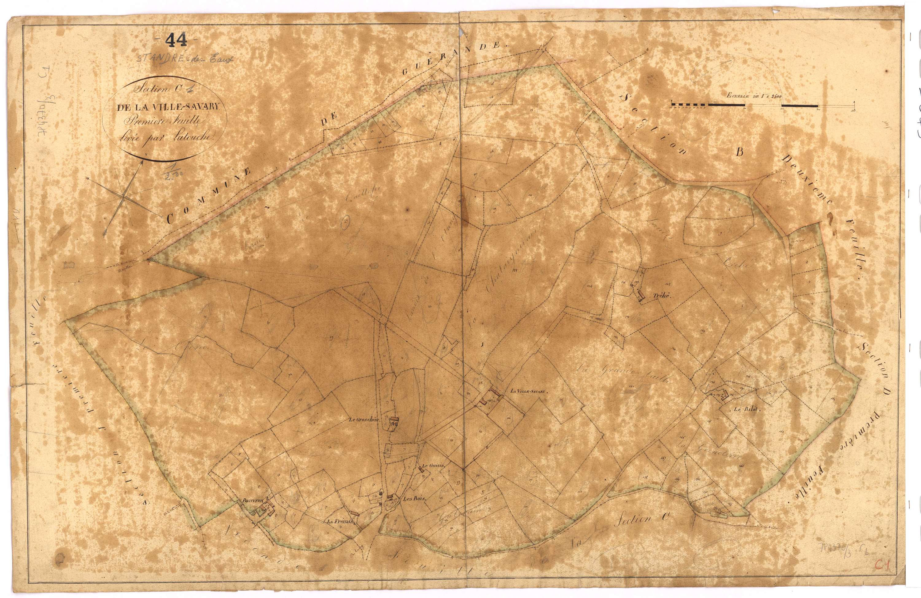 Saint-André-des-Eaux - Section C1 Ville-Savary (section de La)