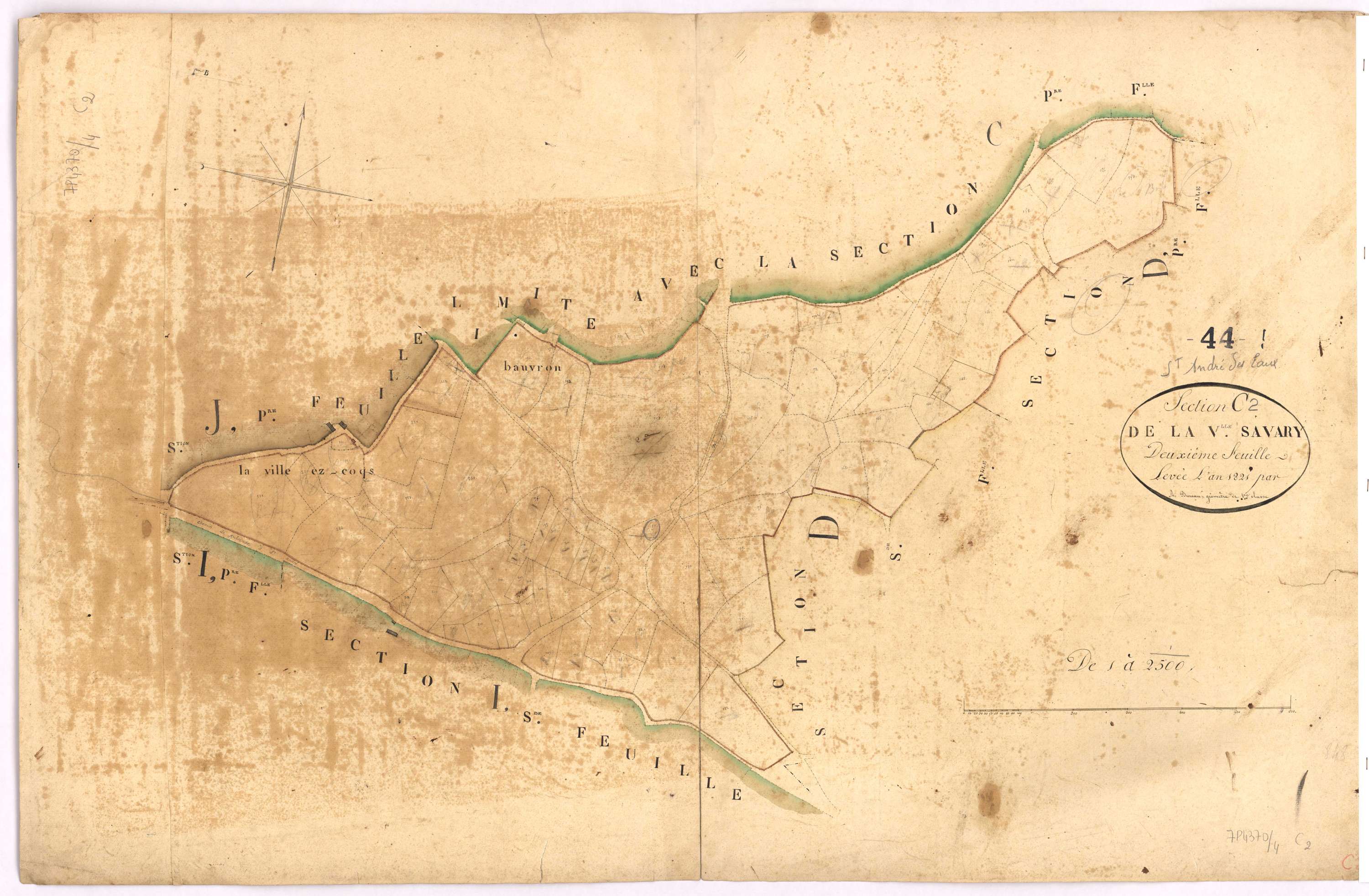 Saint-André-des-Eaux - Section C2 Ville-Savary (section de La)