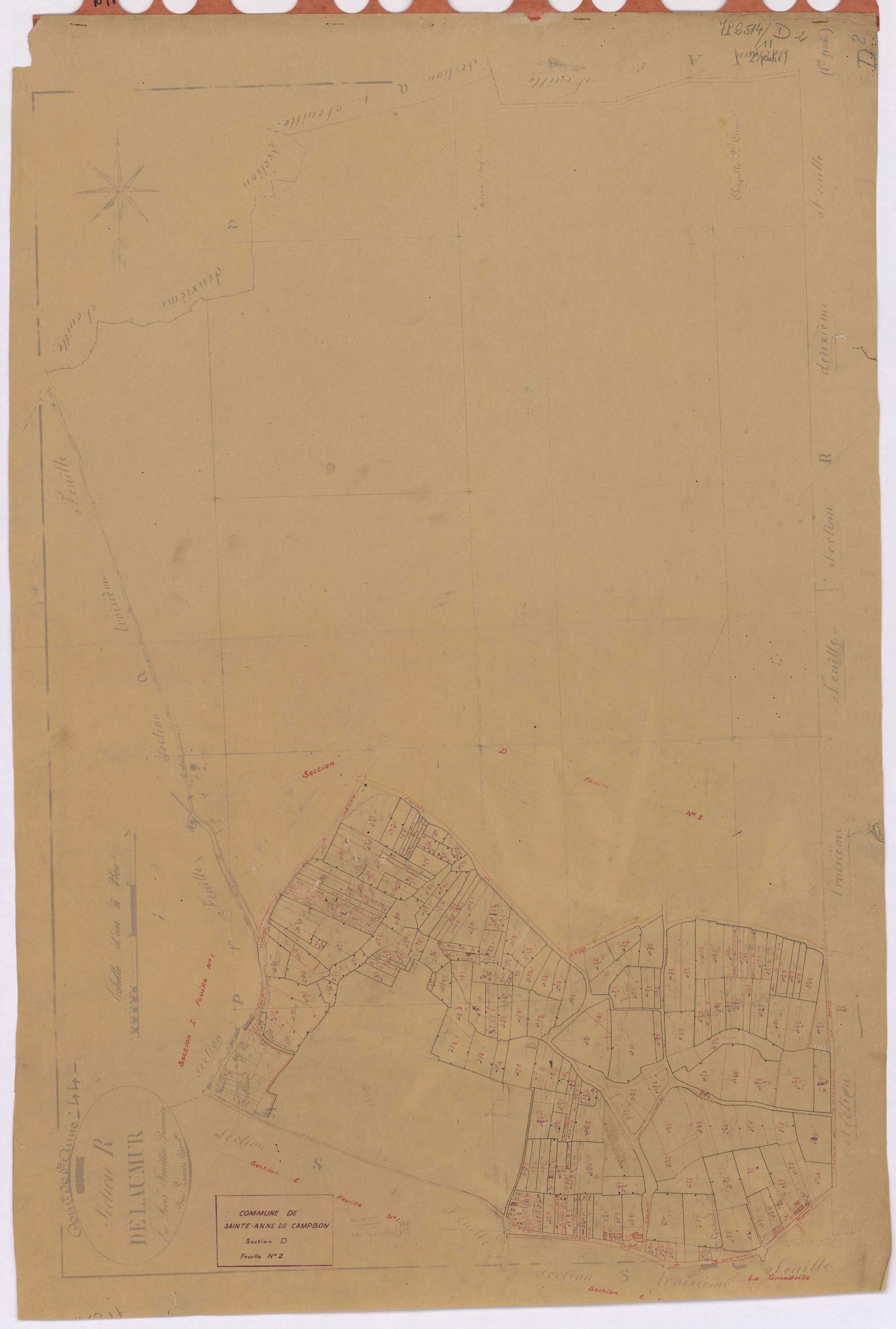 Sainte-Anne-sur-Brivet - Section D2 Laumur (section de) ; 375-969
