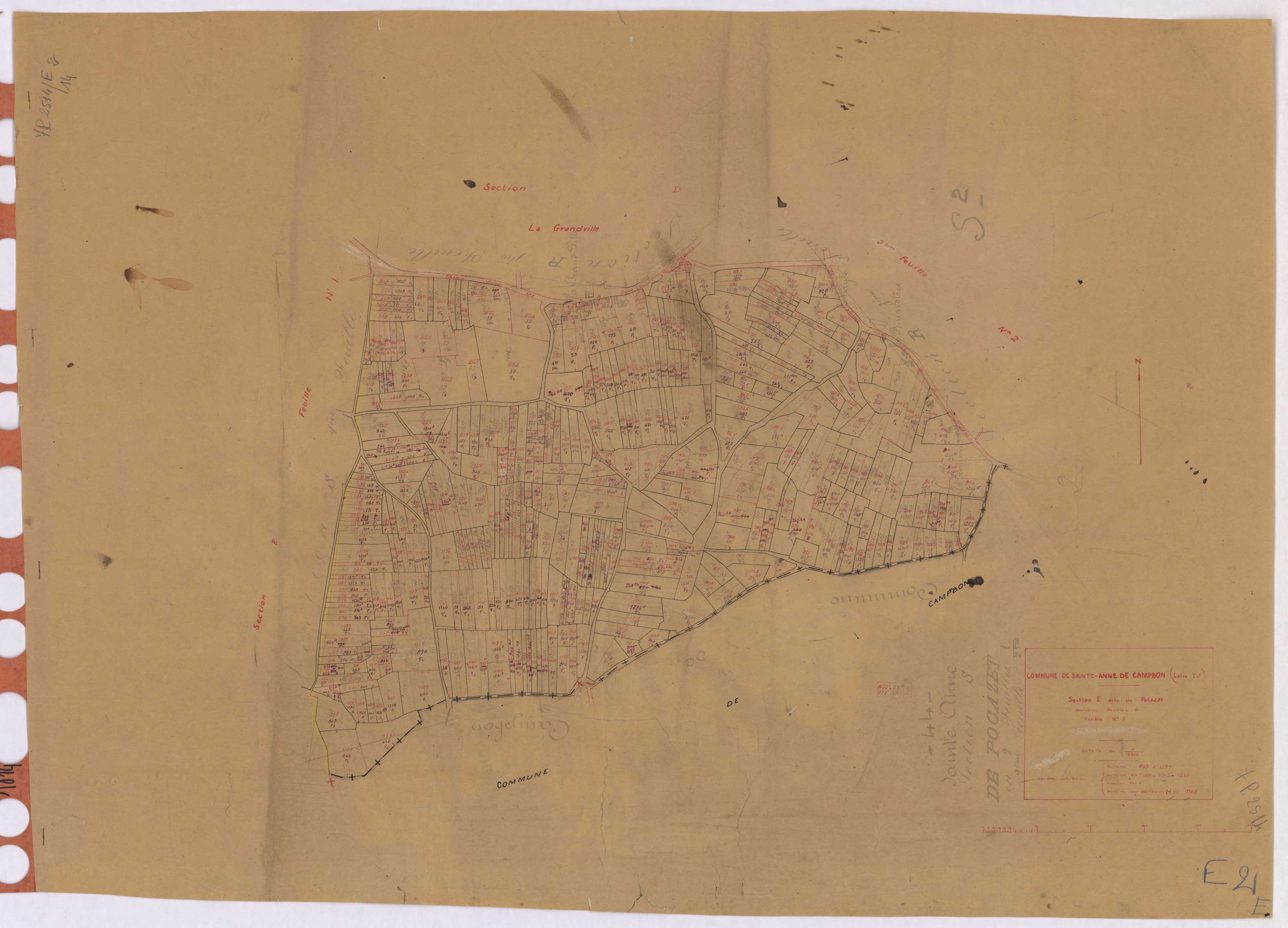 Sainte-Anne-sur-Brivet - Section E2 Pocazet (section de) ; 813-1239