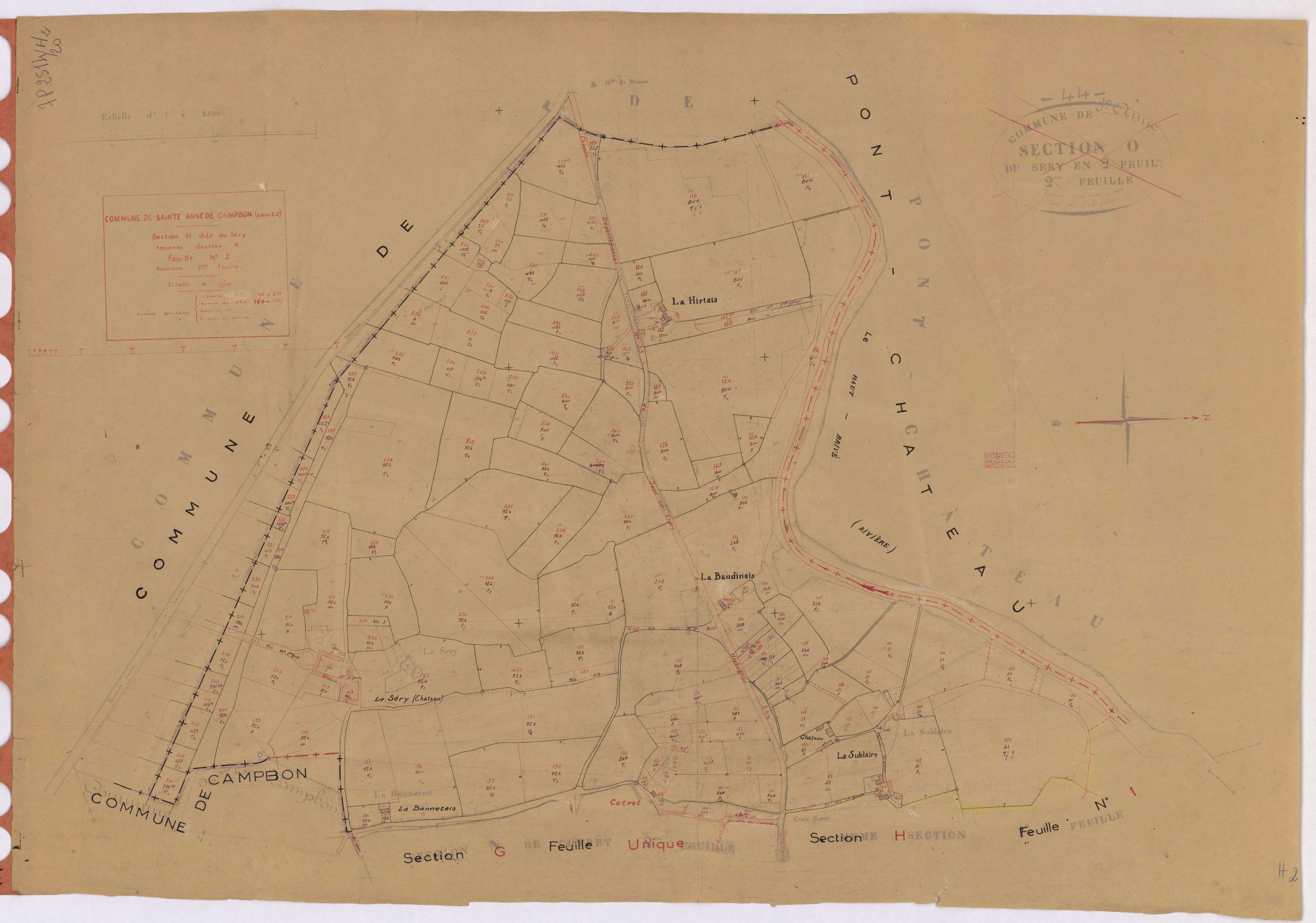 Sainte-Anne-sur-Brivet - Section H2 Sery (section du) ; 115-272
