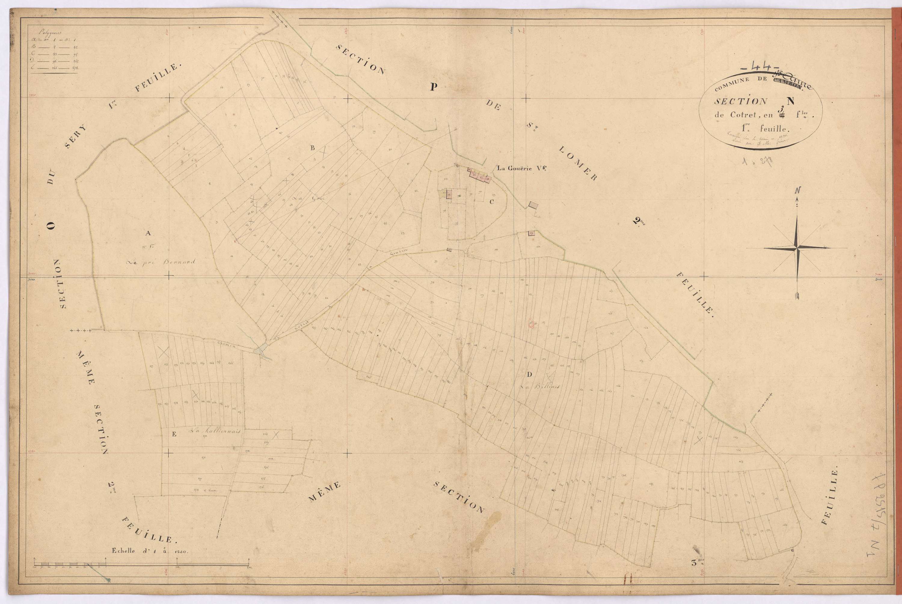 Sainte-Anne-sur-Brivet - Section N1 Cotret (section de)