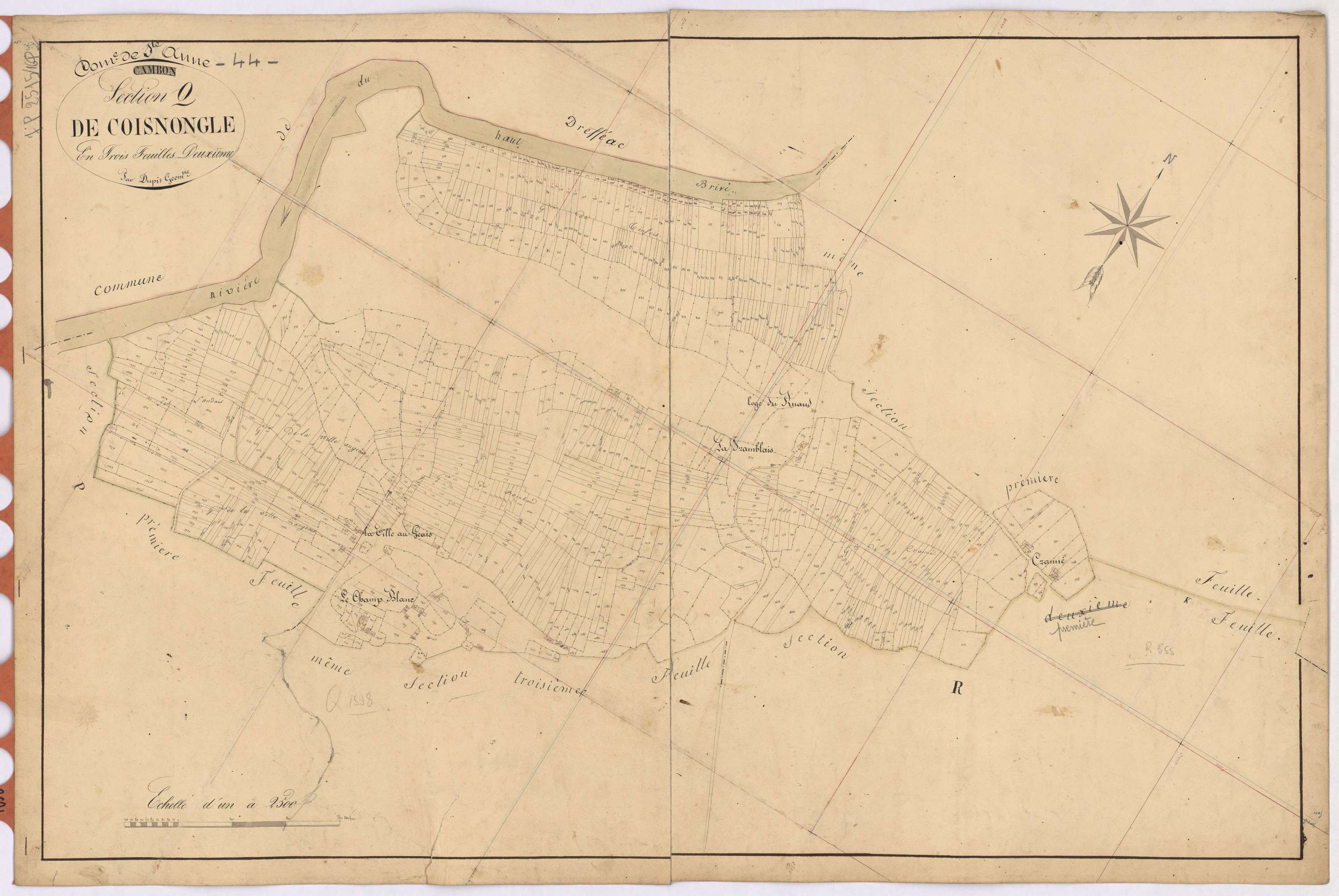 Sainte-Anne-sur-Brivet - Section Q2 Coisnongle (section de)