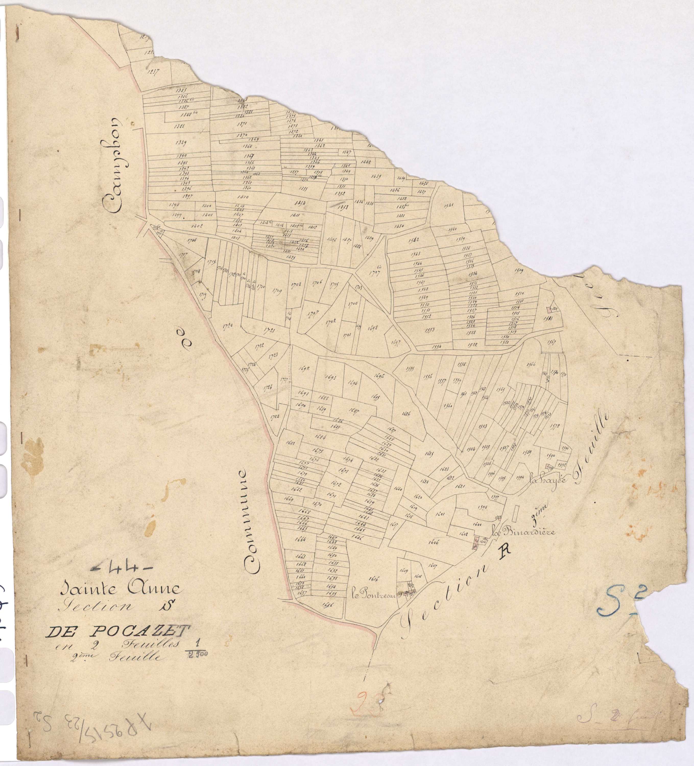 Sainte-Anne-sur-Brivet - Section S2 Pocazet (section de)