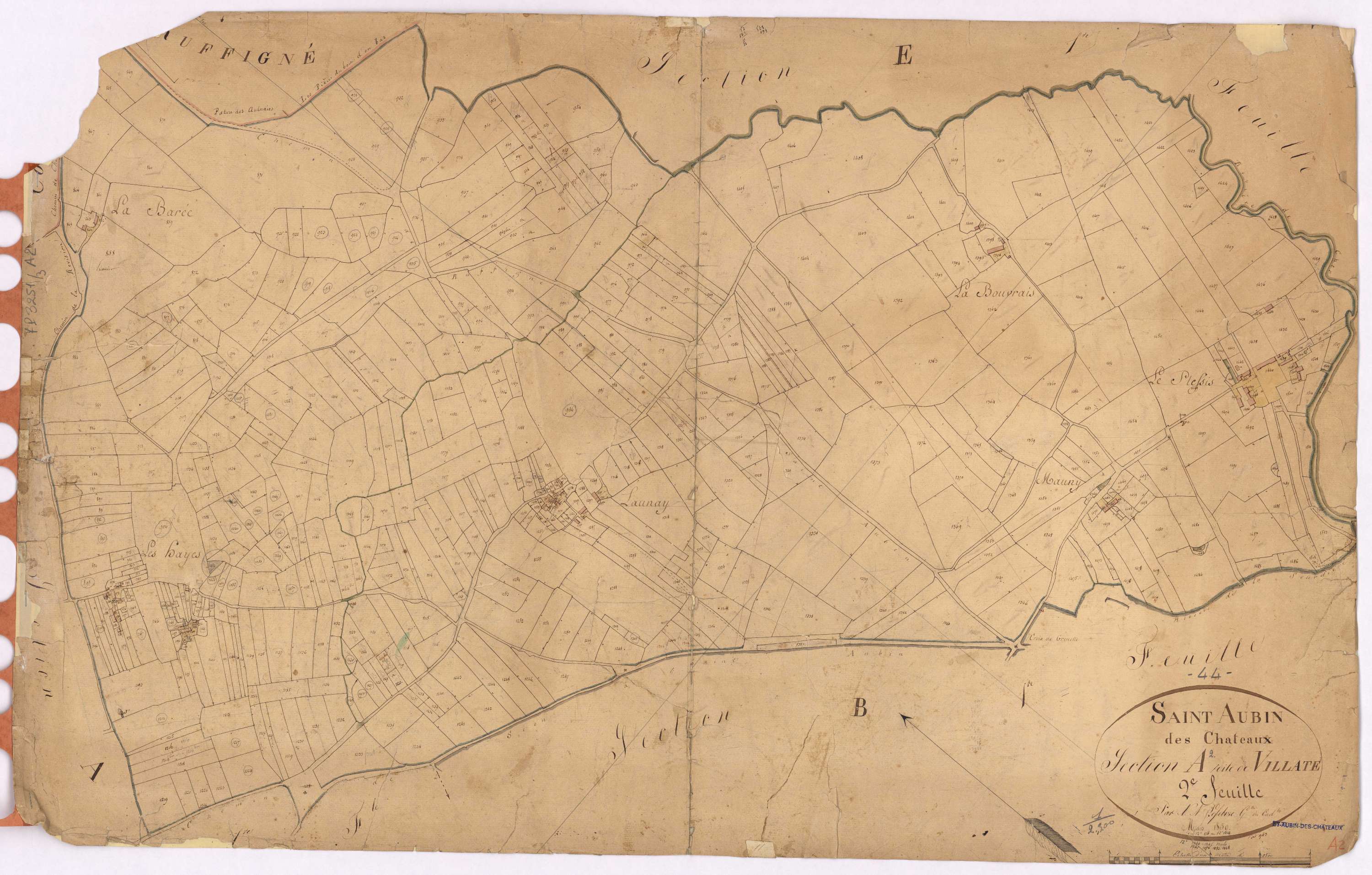 Saint-Aubin-des-Châteaux - Section A2 Villate (section de) ; 857-1514