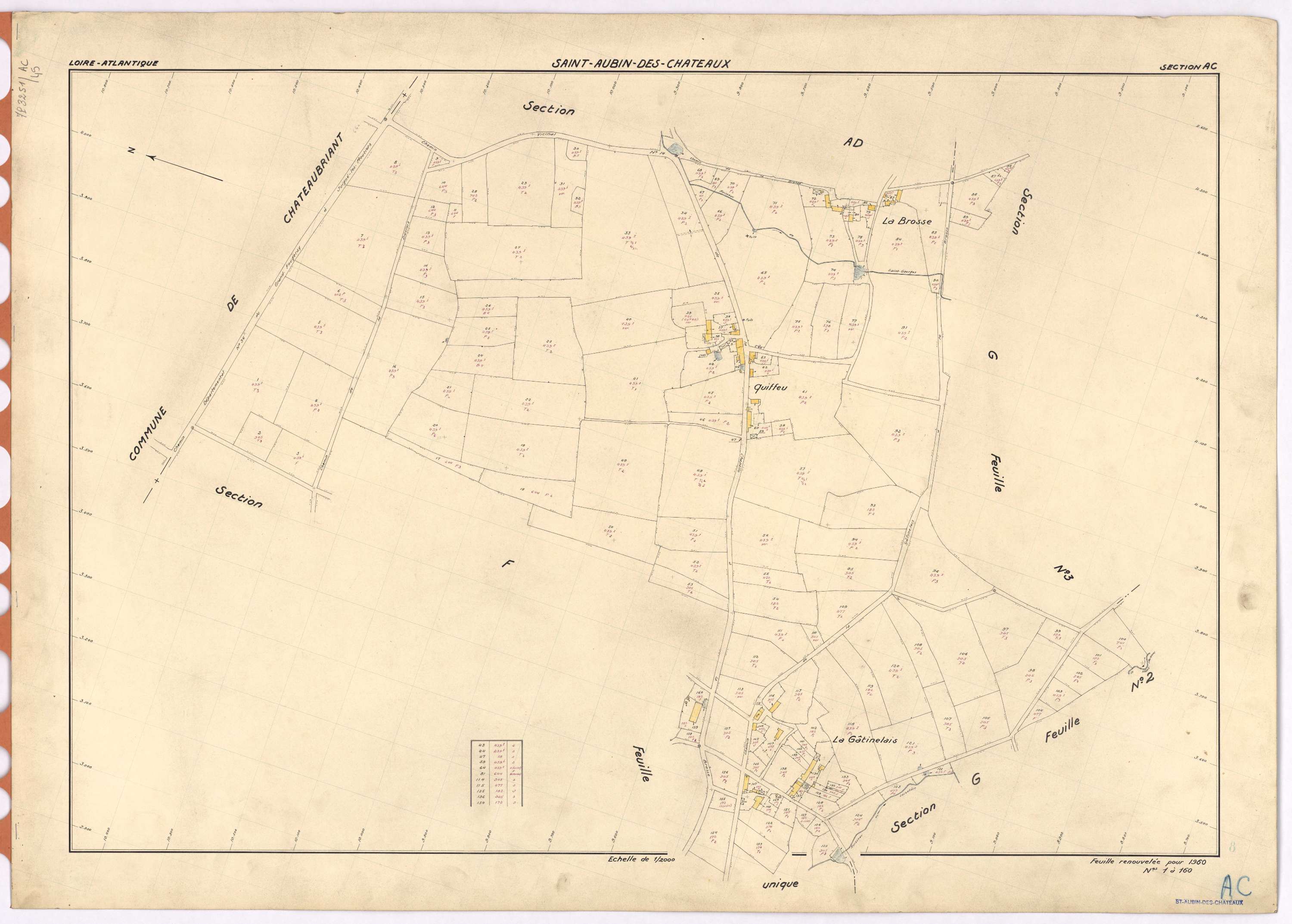 Saint-Aubin-des-Châteaux - Section AC 1-160