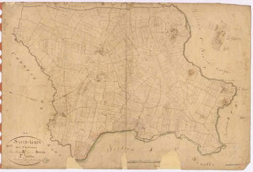 Saint-Aubin-des-Châteaux - Section B2 Bourg (section du) ; 668-1607