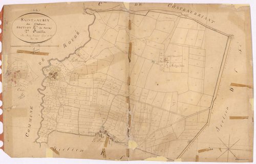 Saint-Aubin-des-Châteaux - Section E2 Perray (section du) ; 695-1092