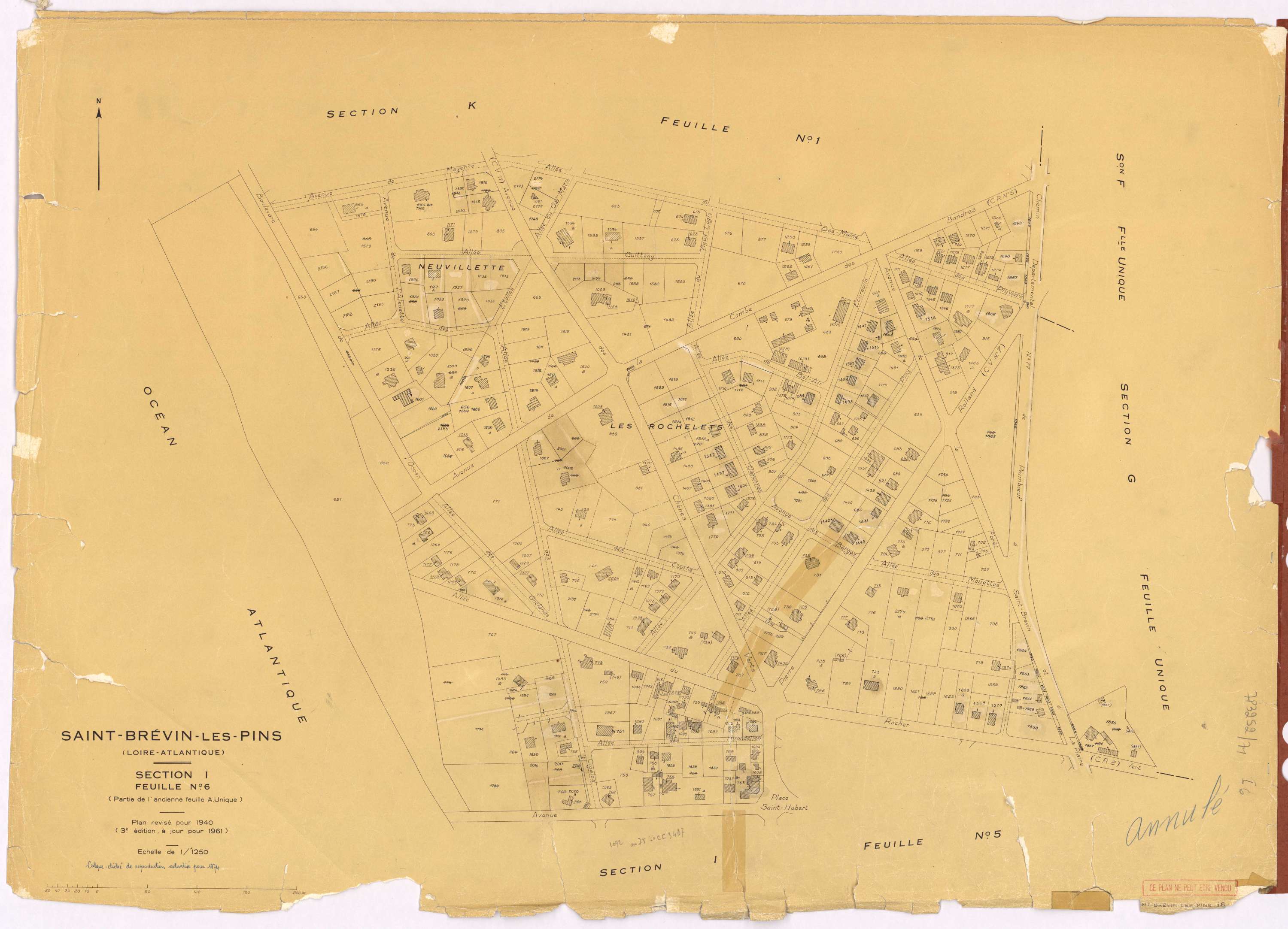 Saint-Brevin-les-Pins - Section I6 Ermitage (section de l')