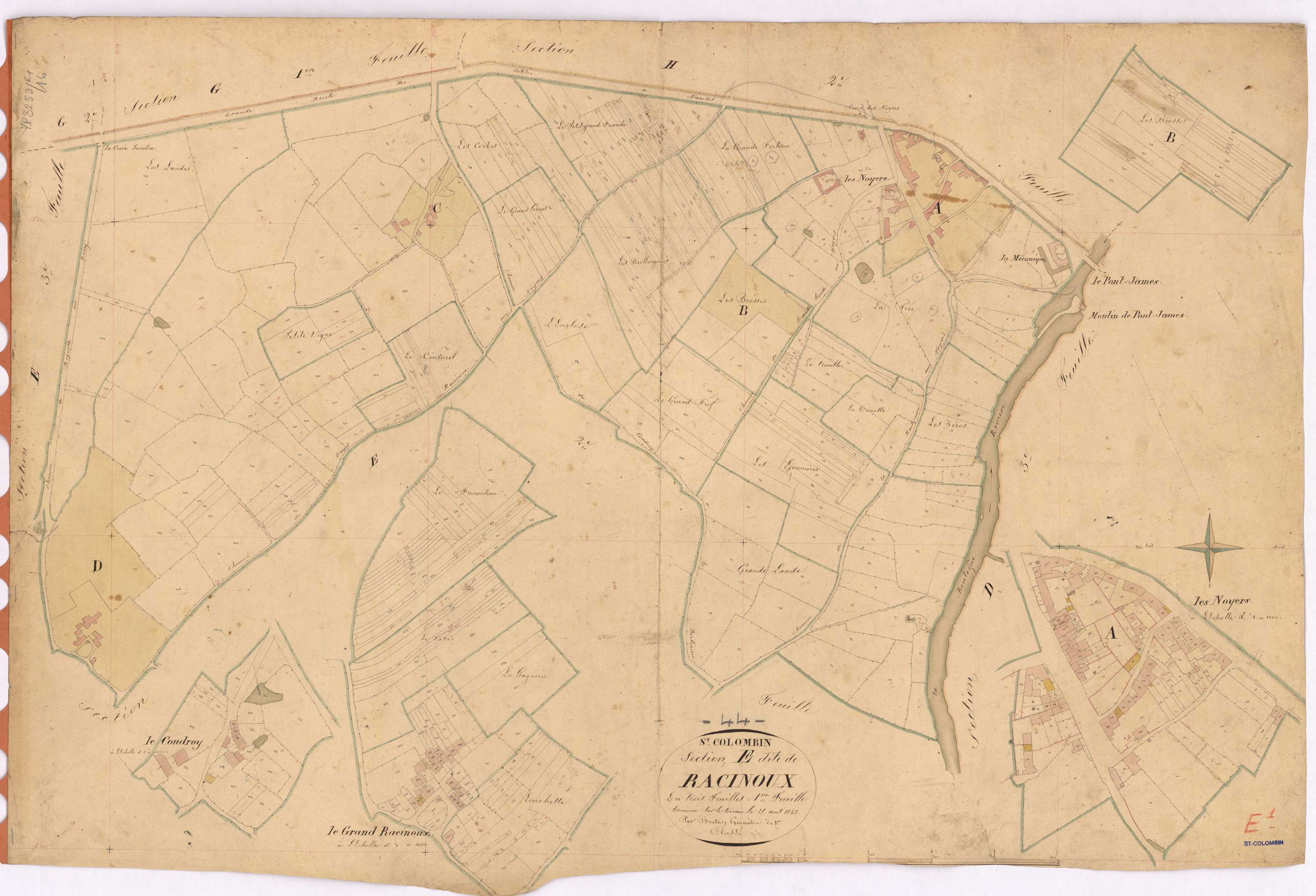 Saint-Colomban - Section E1 Racinoux (section de)