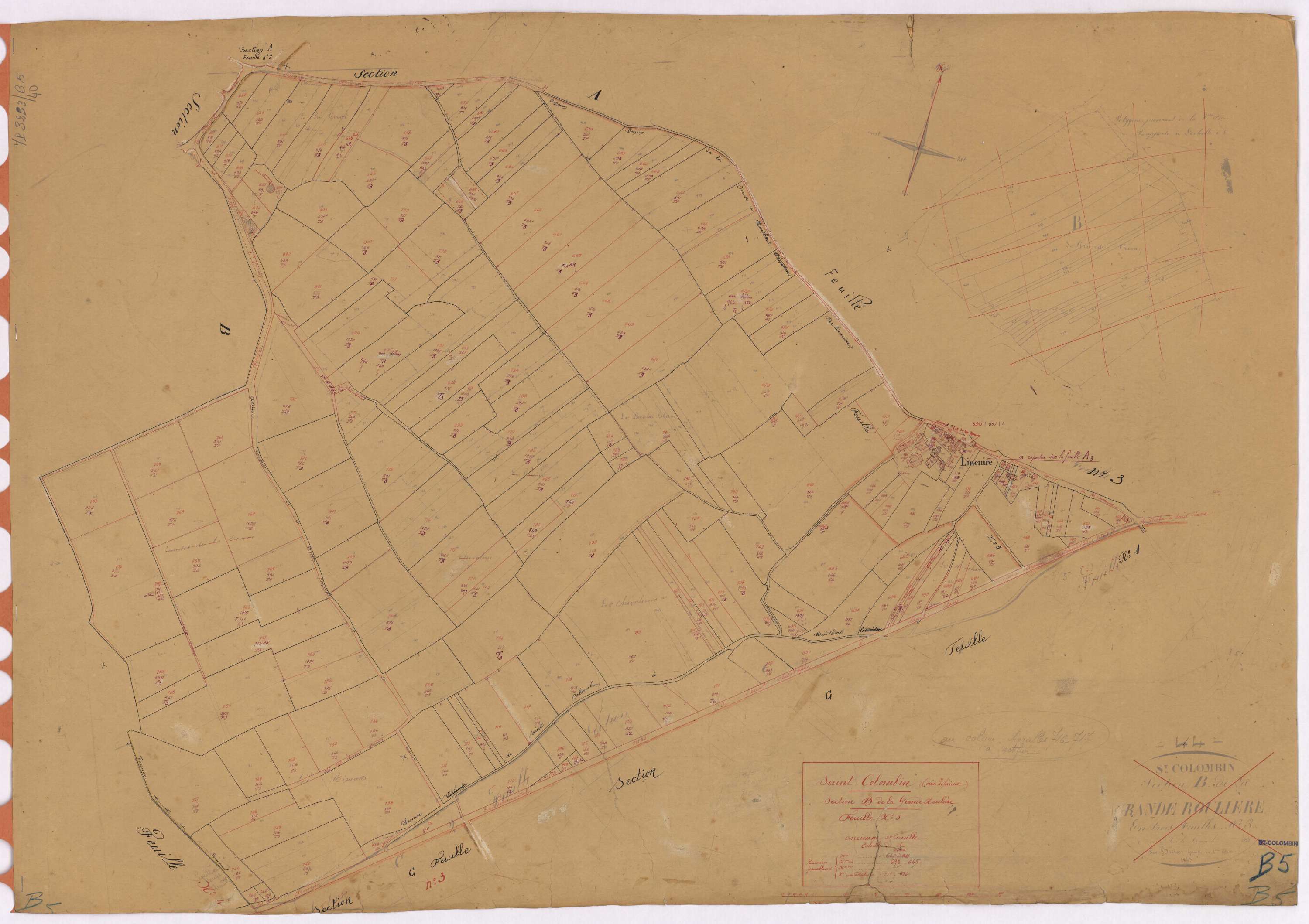 Saint-Colomban - Section B5 Grande Roulière (section de La) ; 642-811
