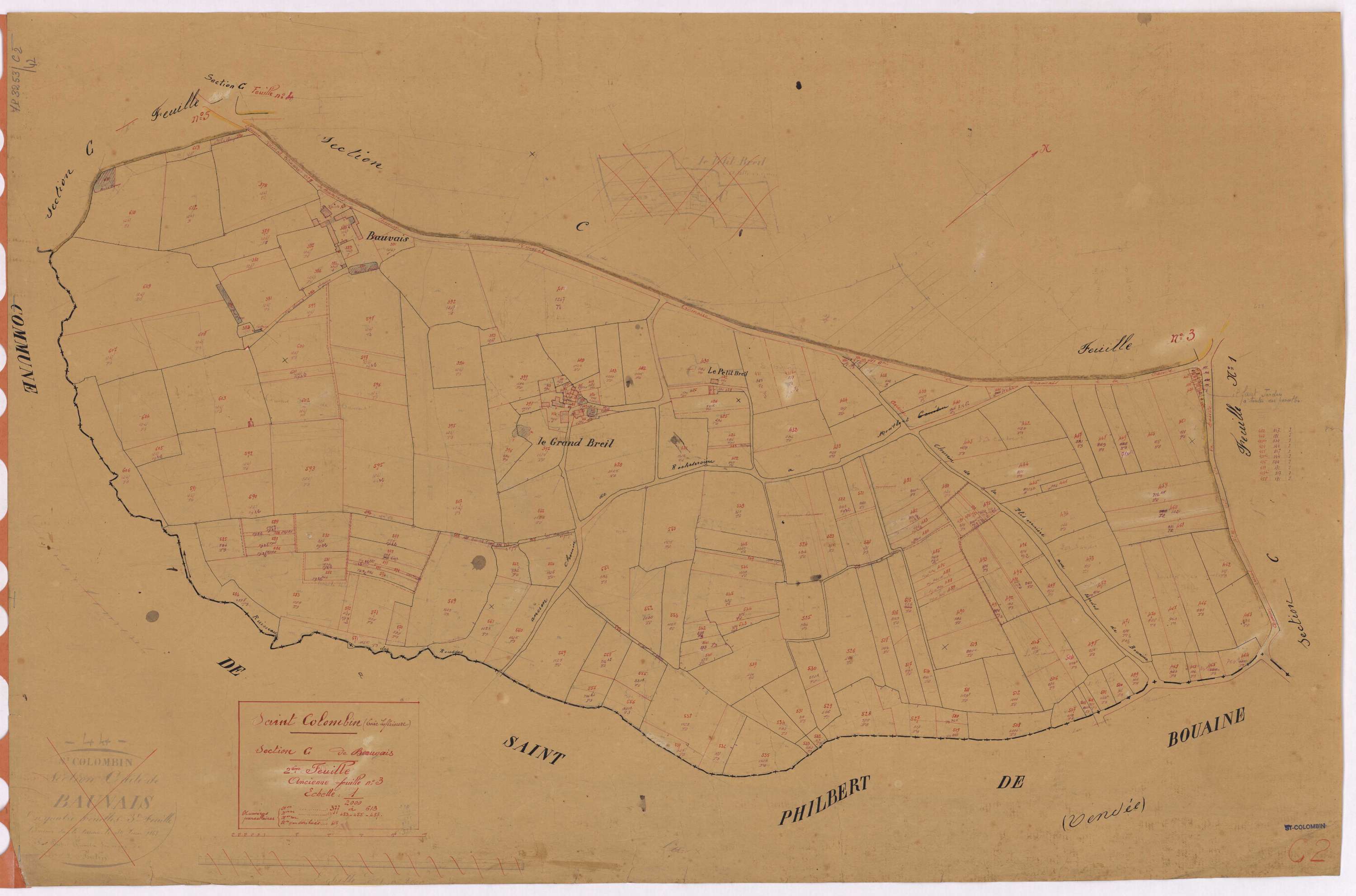 Saint-Colomban - Section C2 Beauvais (section de) ; 377-613