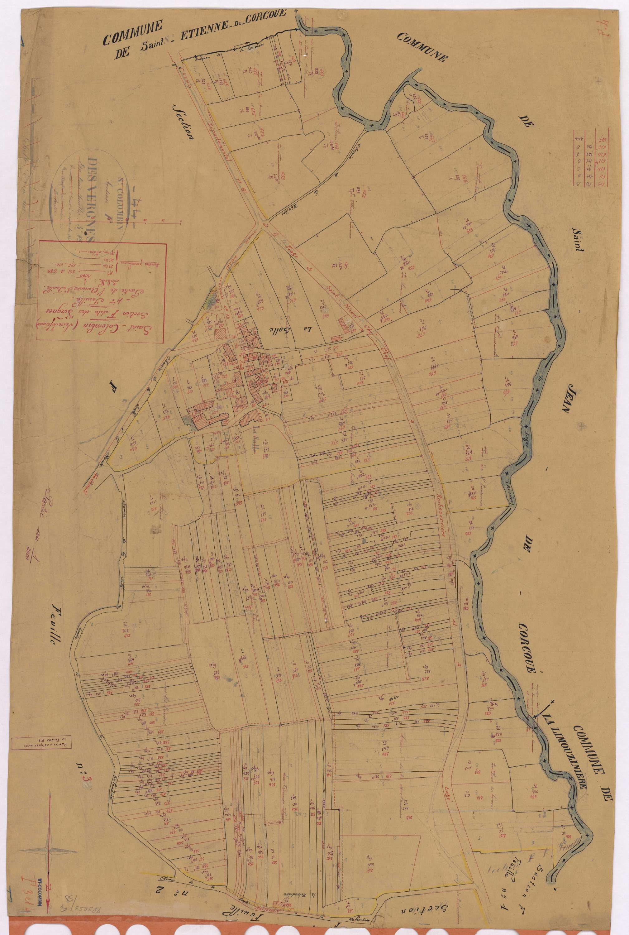 Saint-Colomban - Section F4 Vergnes (section des) ; 591-680