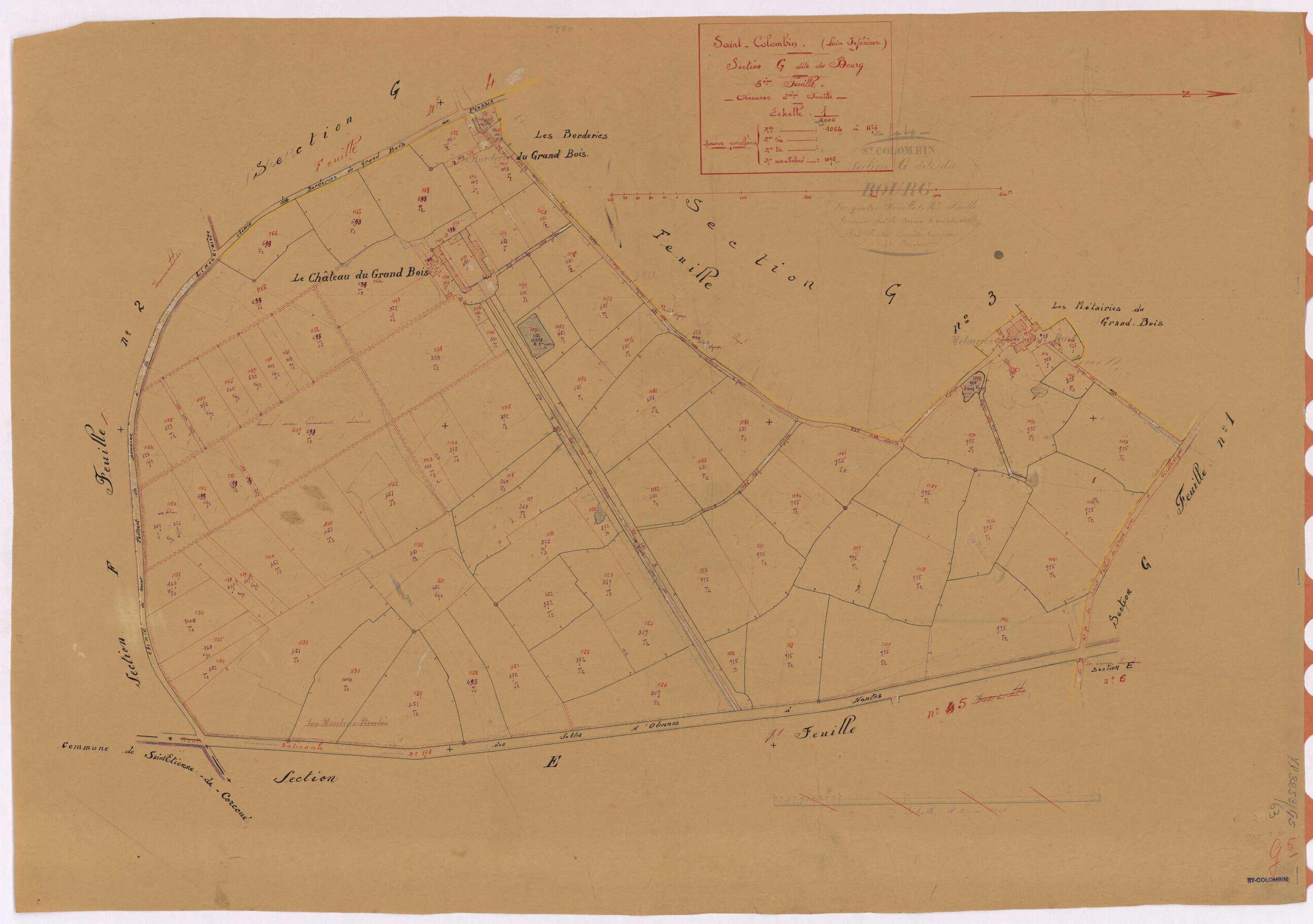 Saint-Colomban - Section G5 Bourg (section du) ; 1064-1176