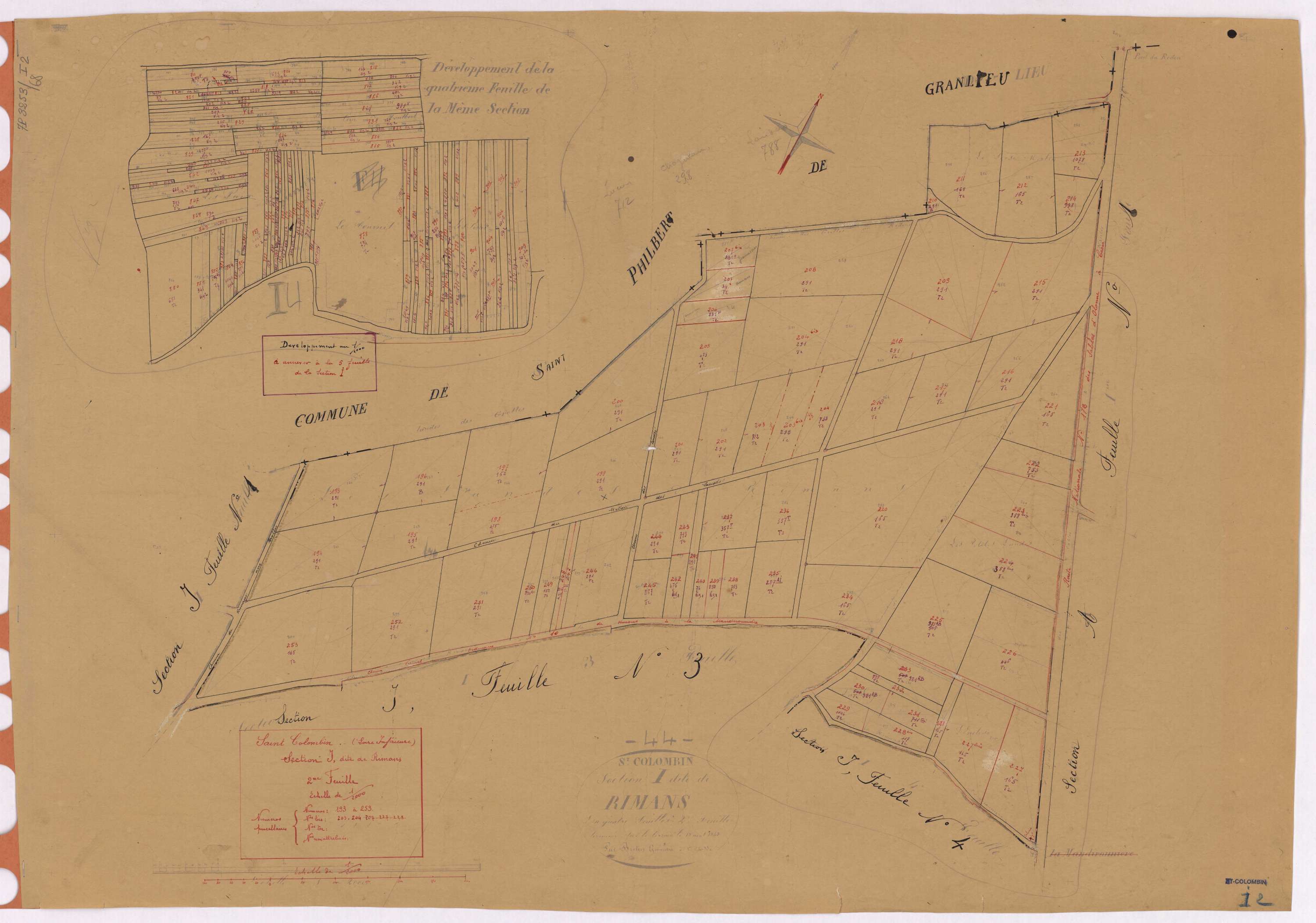 Saint-Colomban - Section I2 Rimans (section de) ; 193-253