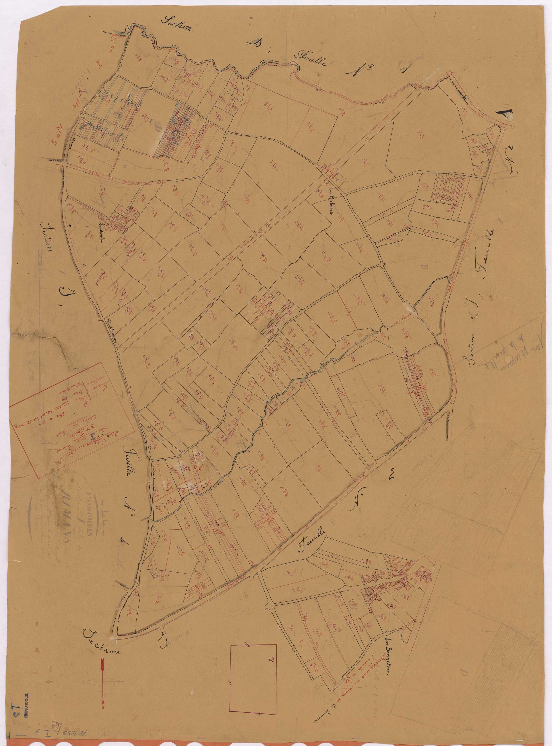 Saint-Colomban - Section I3 Rimans (section de) ; 254-516