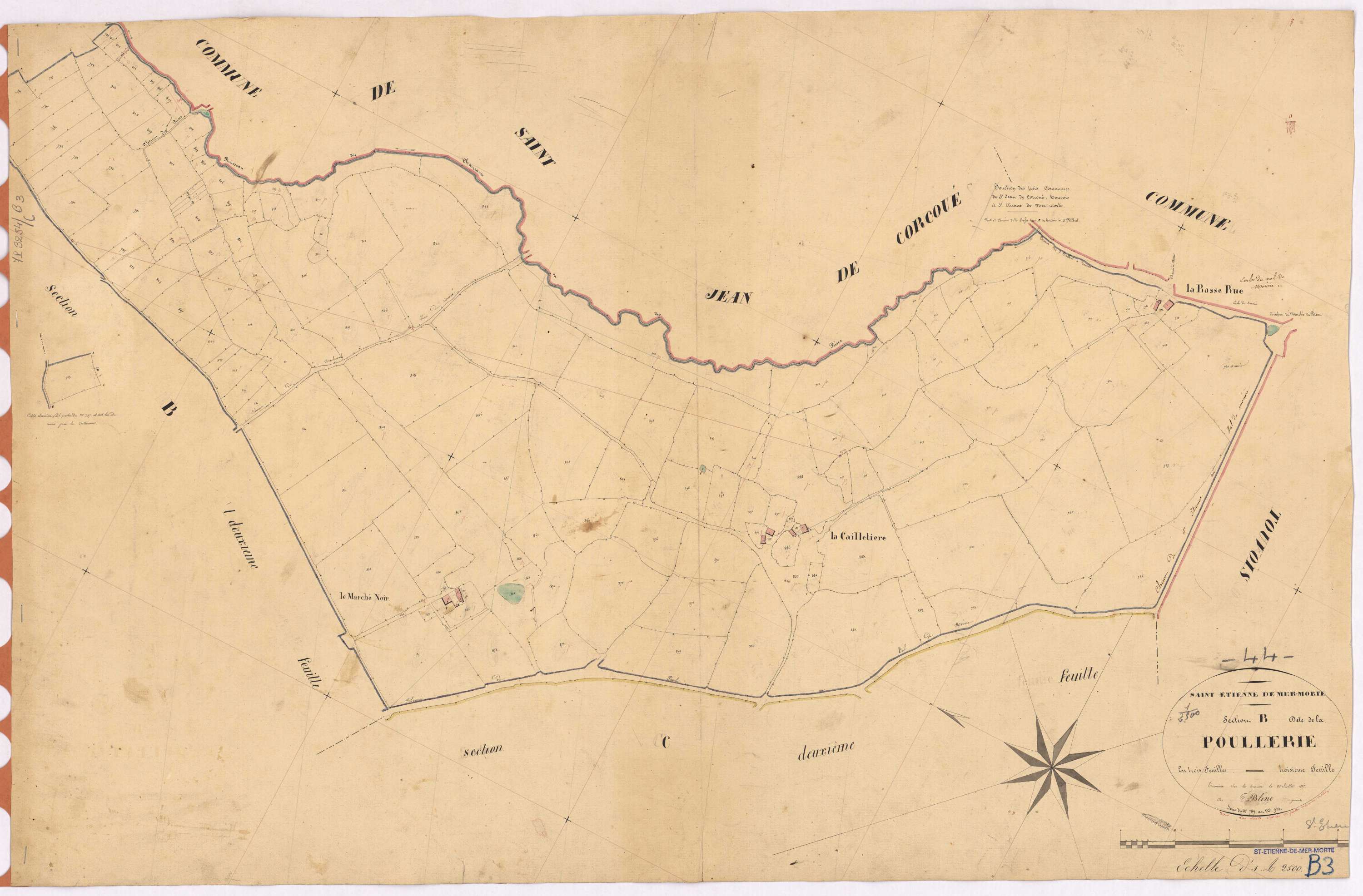 Saint-Étienne-de-Mer-Morte - Section B3 Poullerie (section de La)