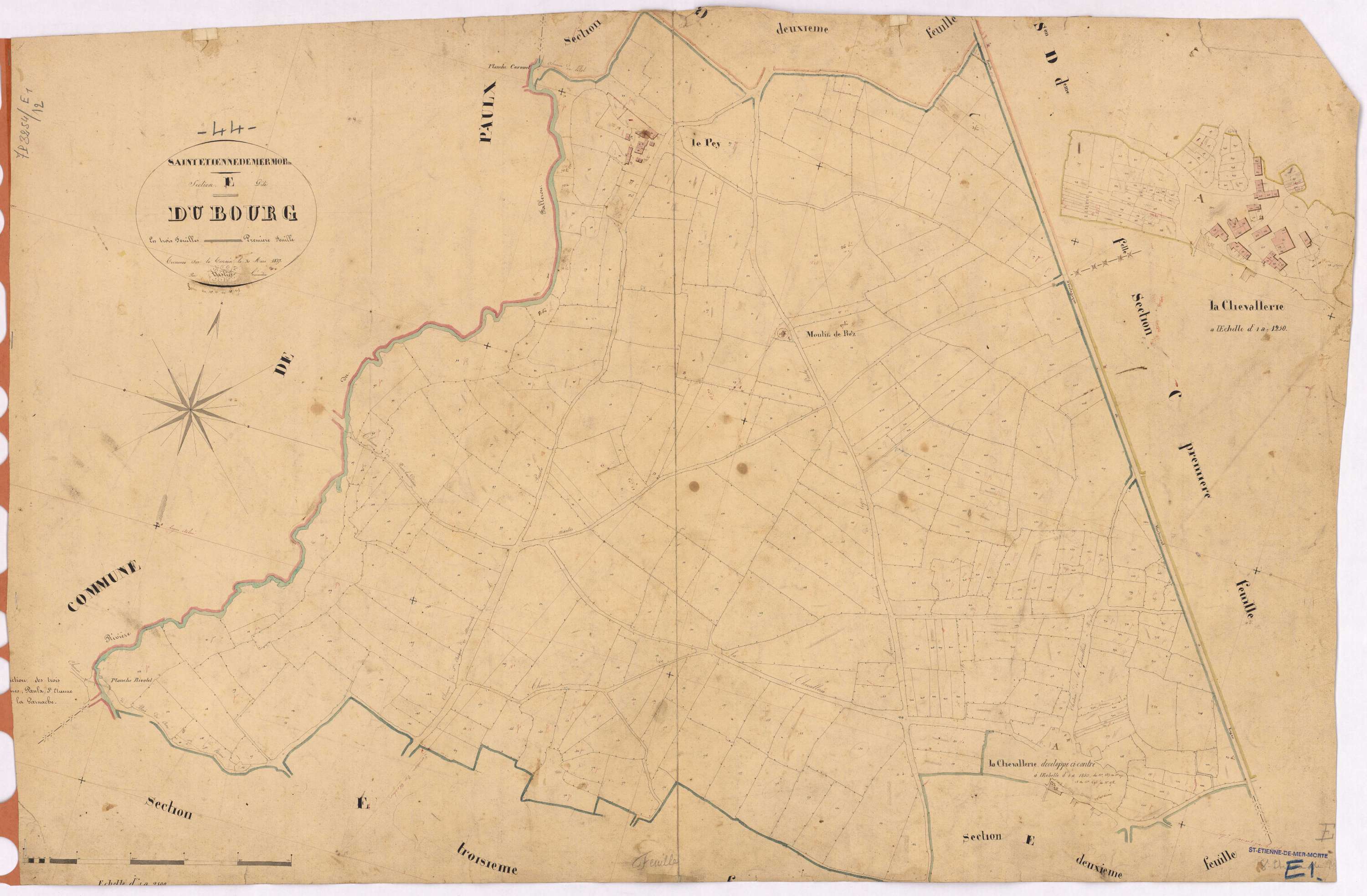 Saint-Étienne-de-Mer-Morte - Section E1 Bourg (section du)